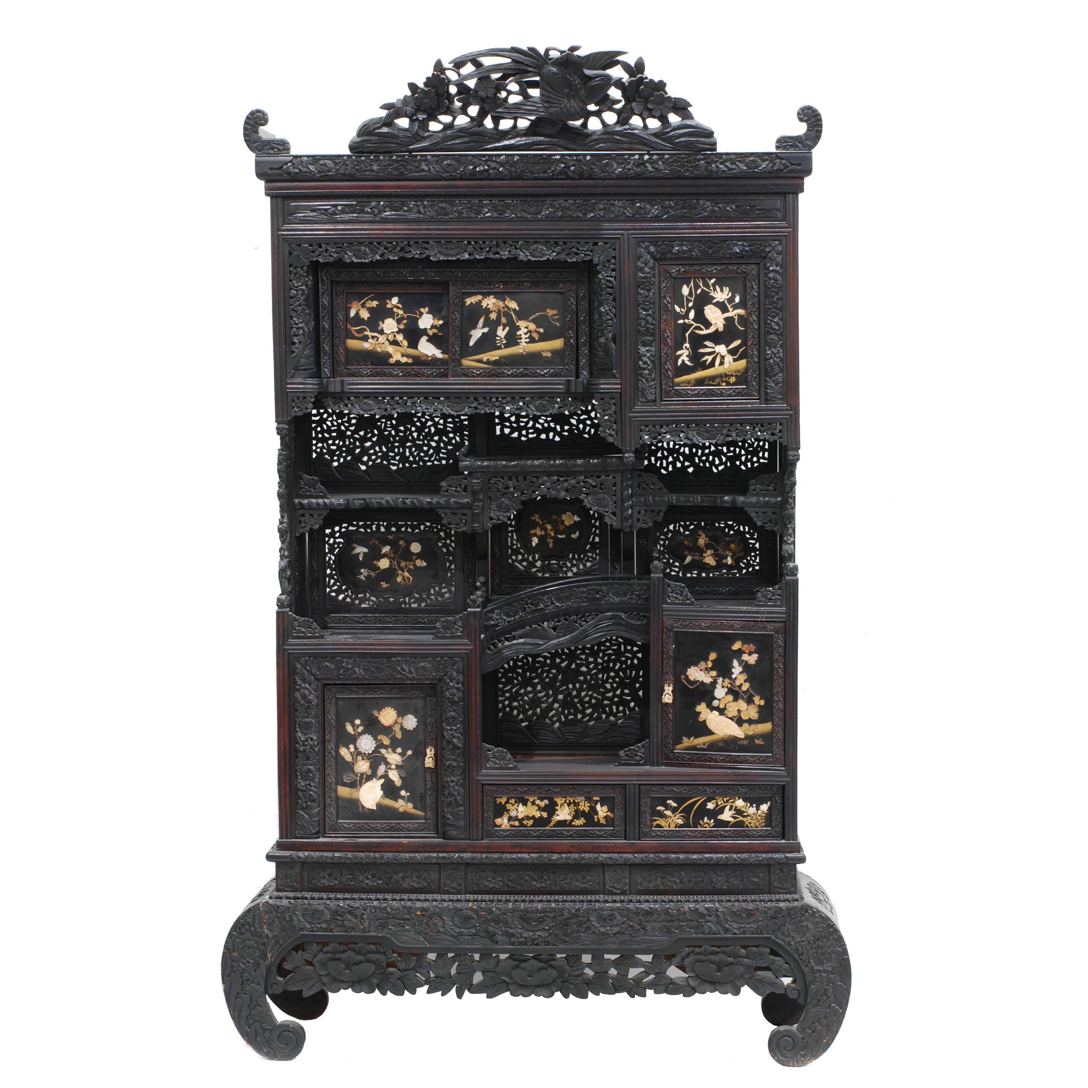 JAPANESE CABINET, MEIJI PERIOD, END OF 19TH CENTURY