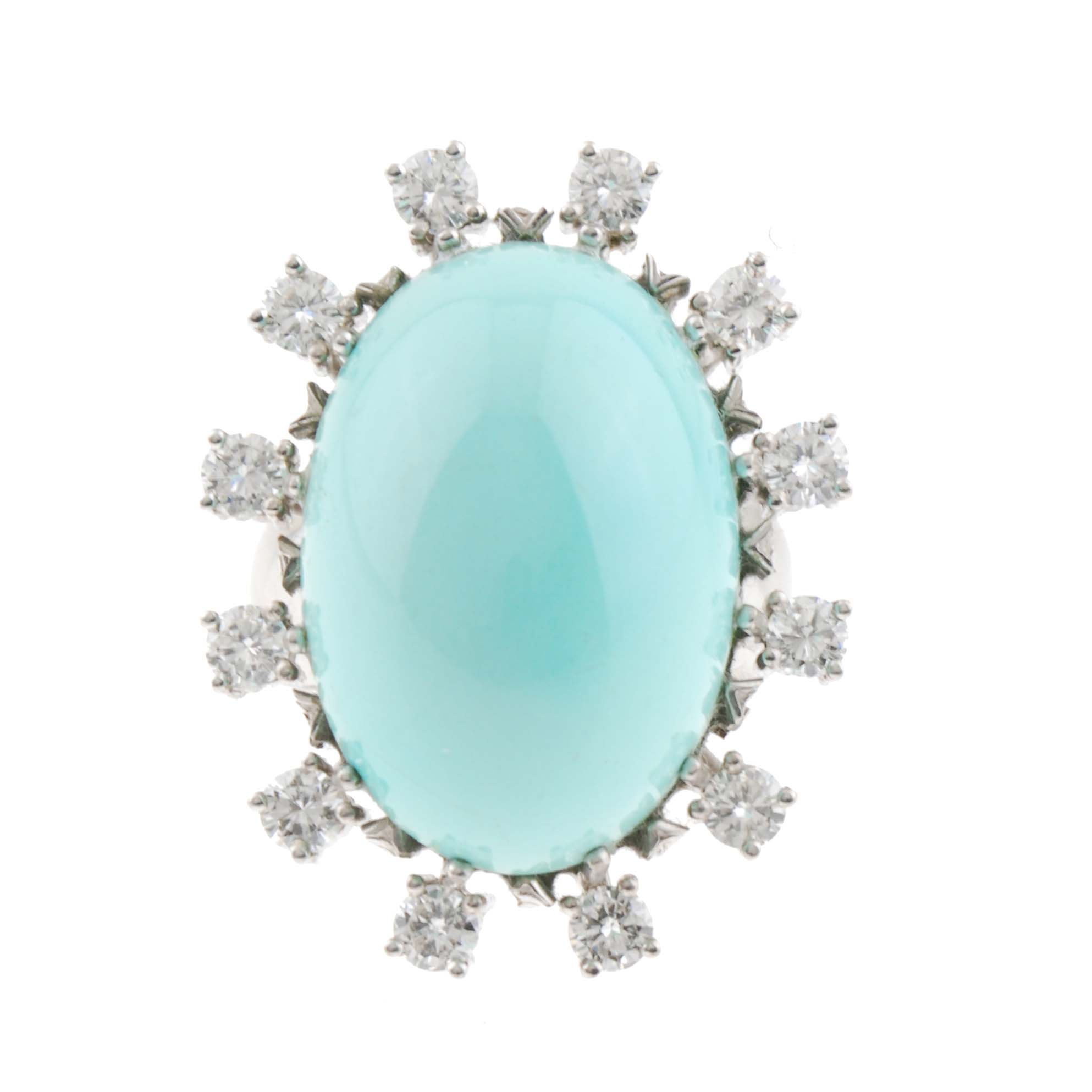 TURQUOISE HALO RING