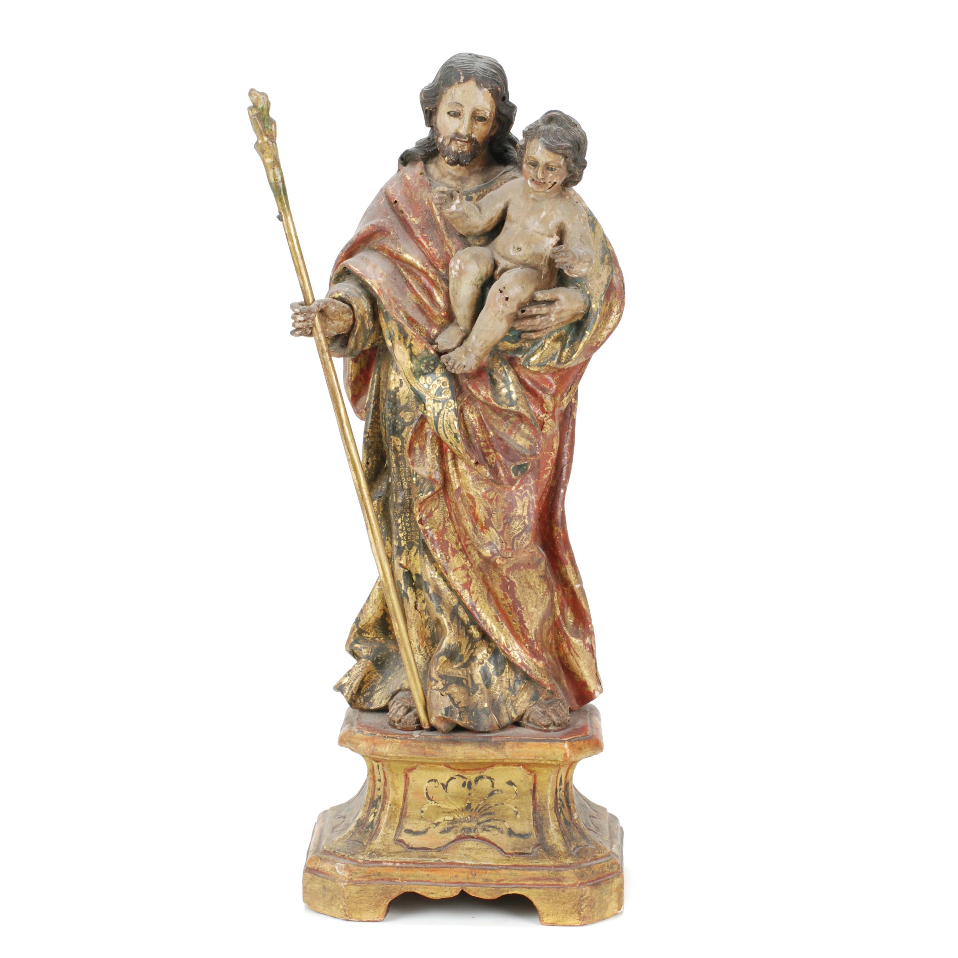 18TH CENTURY SPANISH SCHOOL "SAINT JOSEPH AND THE CHILD JES