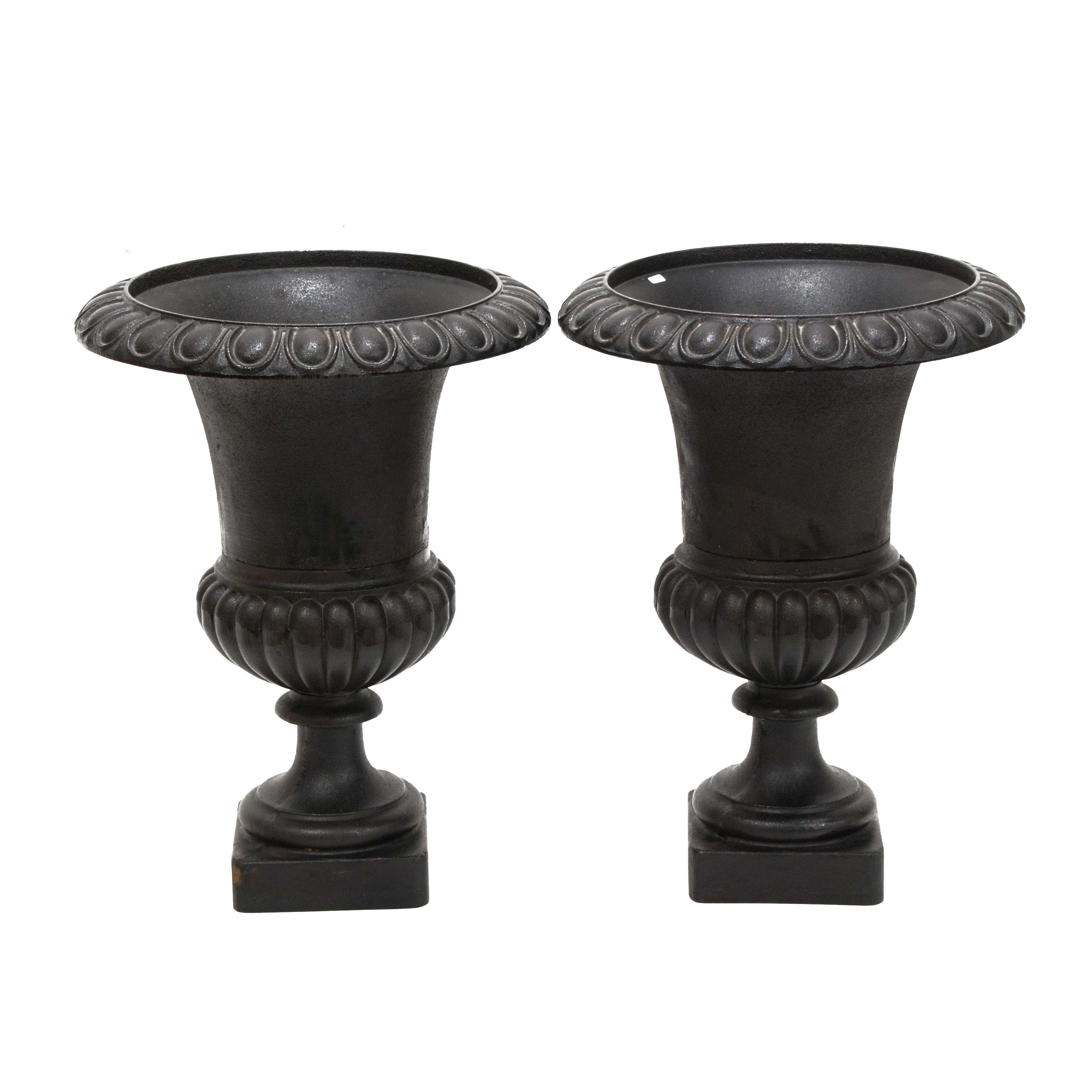 TWO LARGE DECORTIVE GOBLETS,  C20th