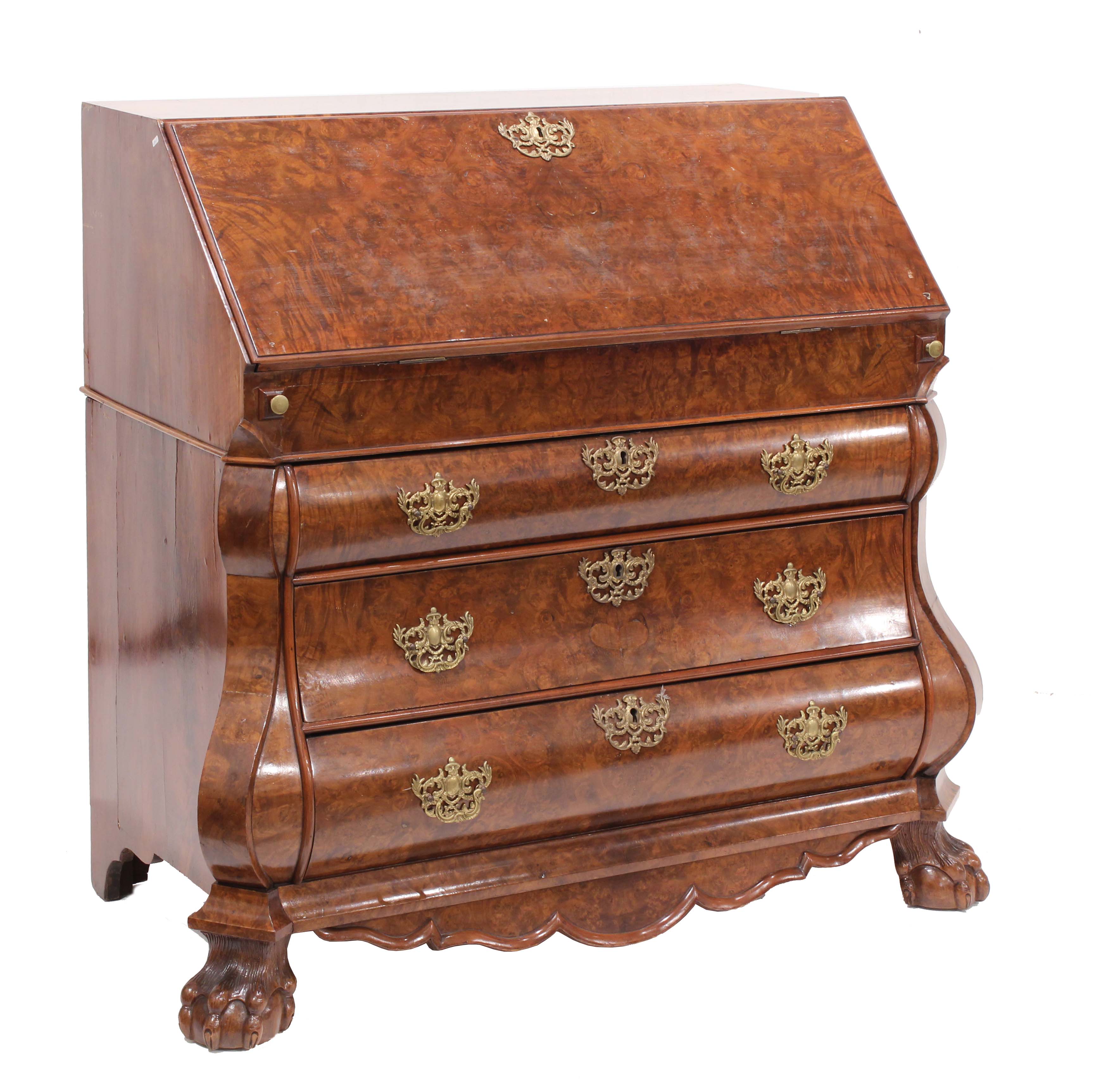 WRITING DESK, LATE C19th -EARLY C20th