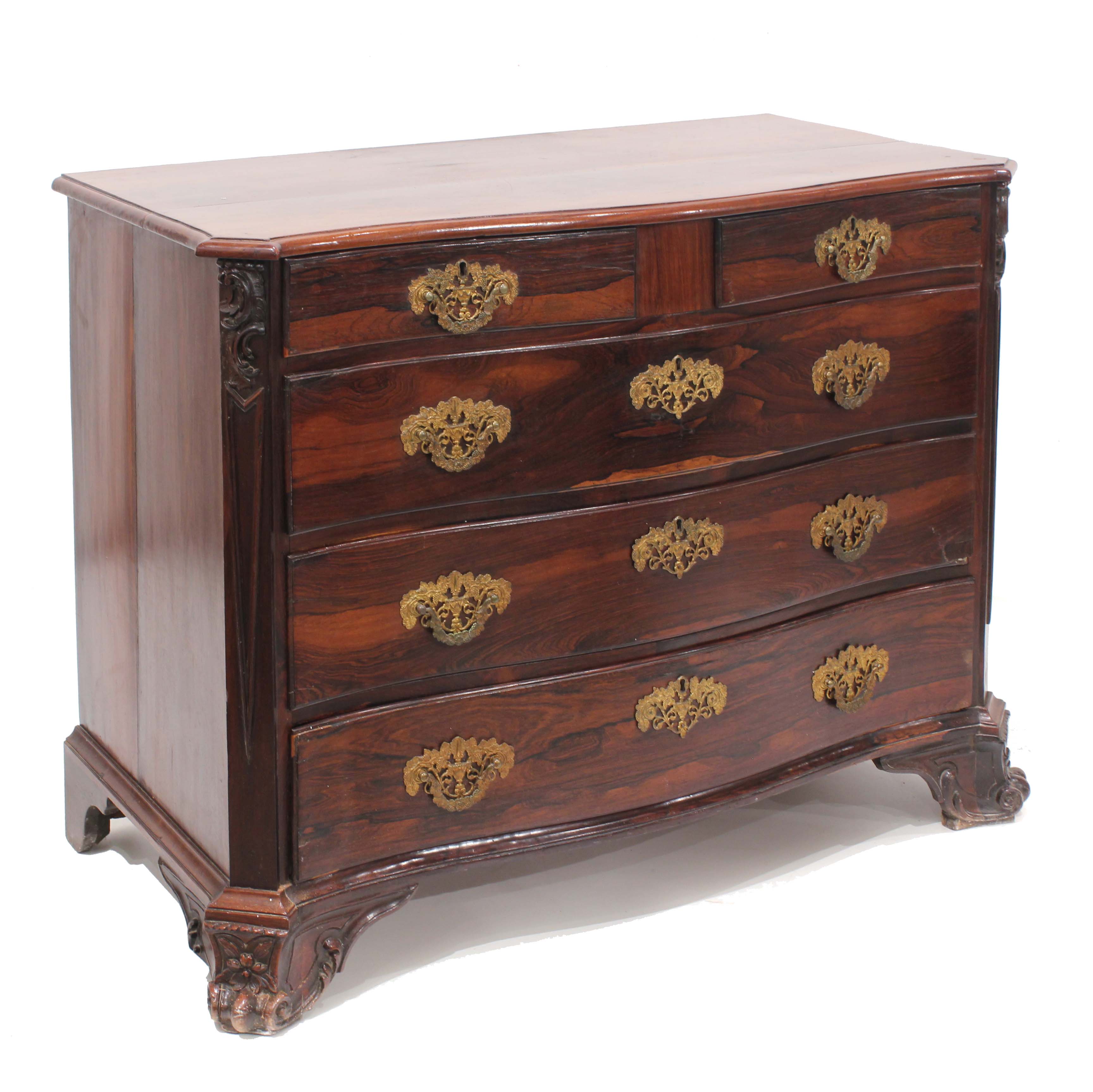 PORTUGUESE CHEST OF DRAWERS, C18th.