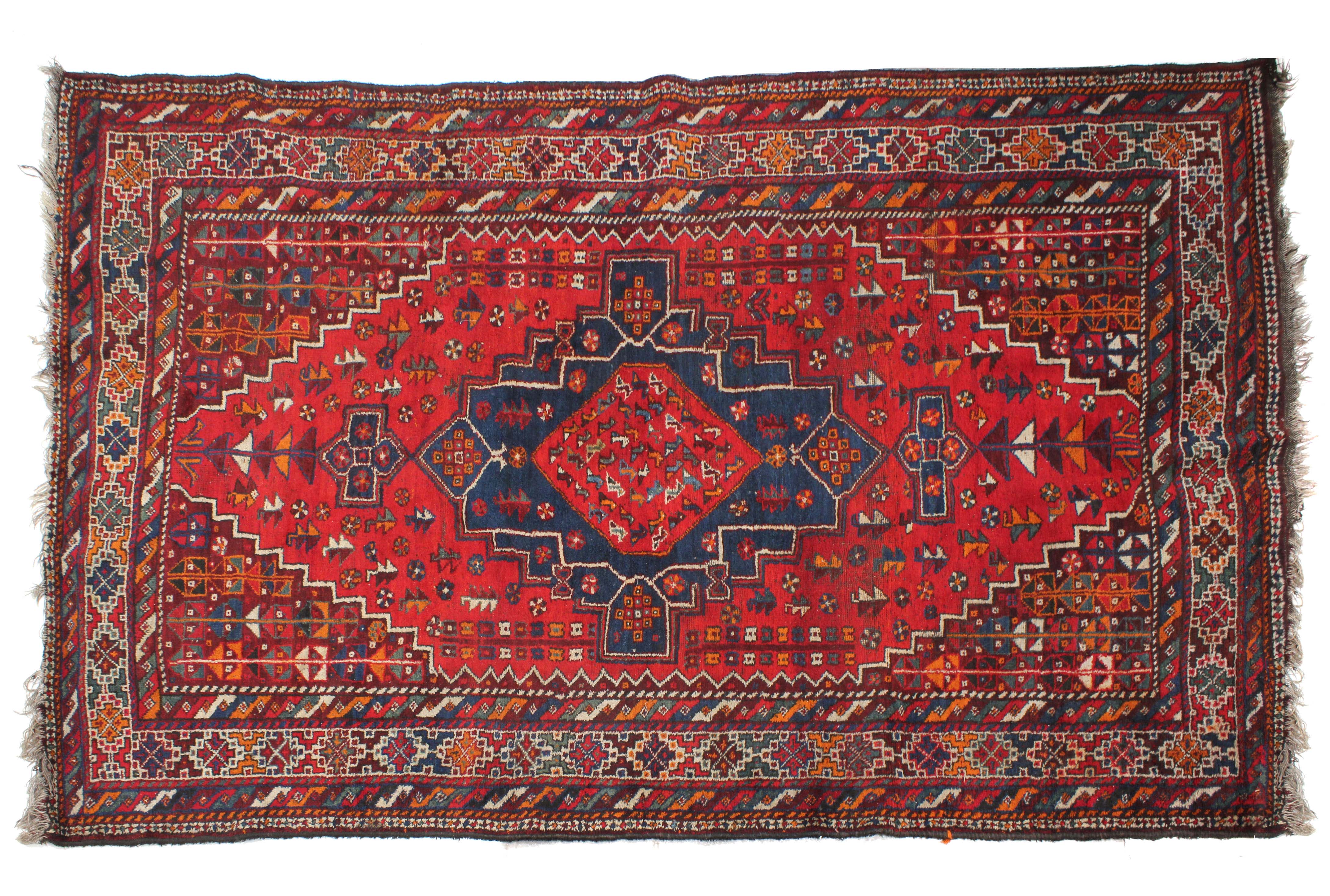 PERSIAN CARPET, MID C20th.