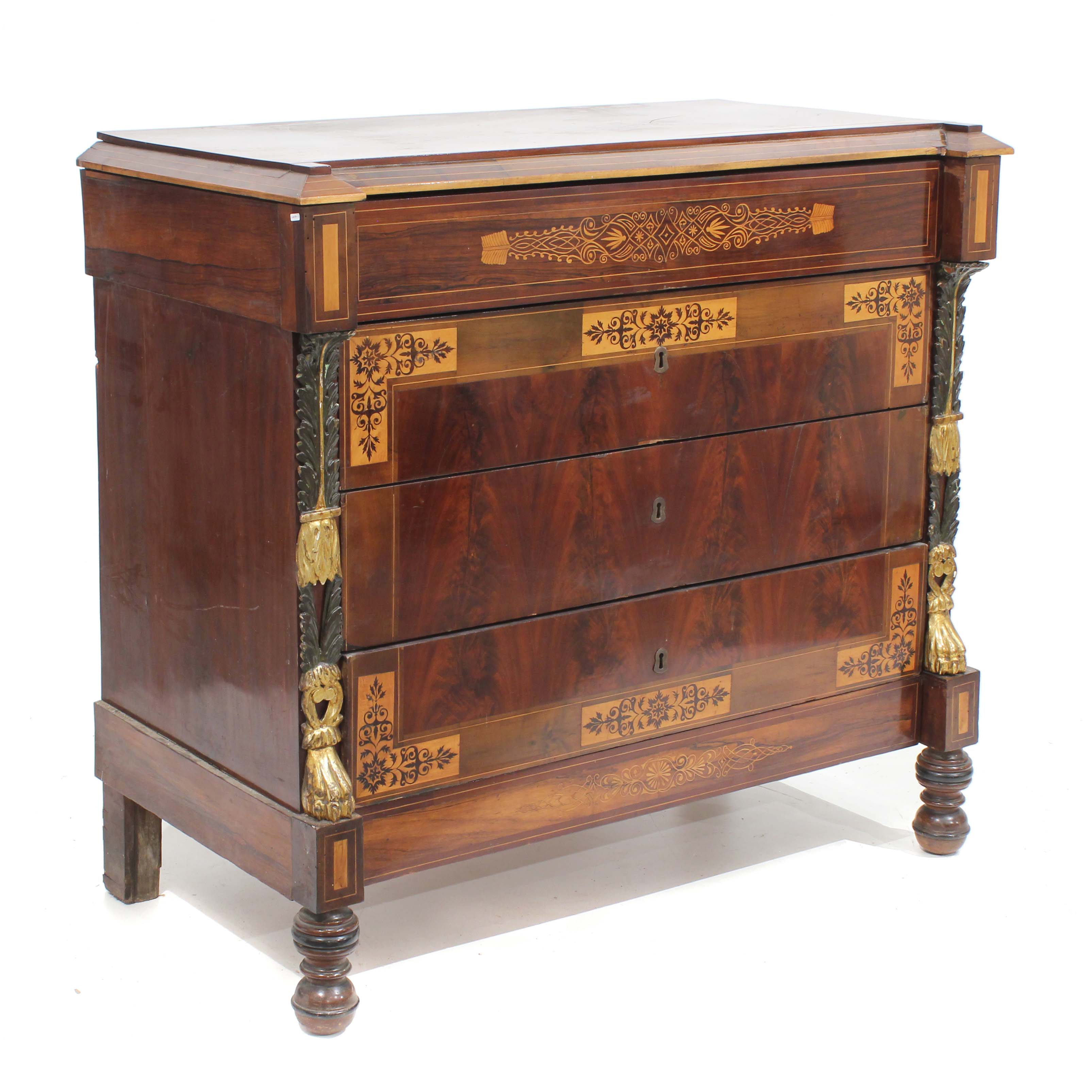 SPANISH CHEST OF DRAWERS (MARIA CRISTINA PERIOD), CIRCA 183