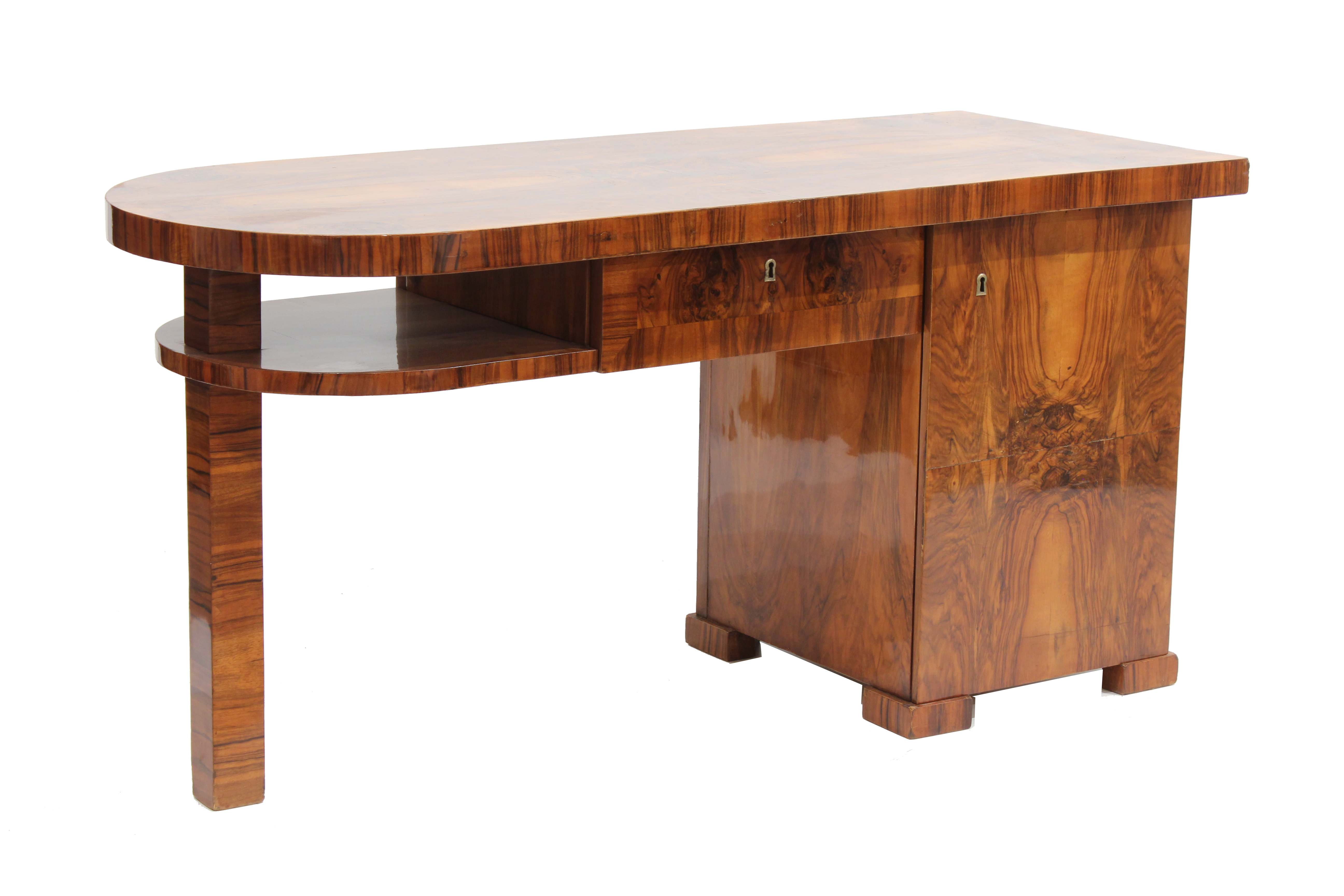 ART DECO DESK, CIRCA 1925.