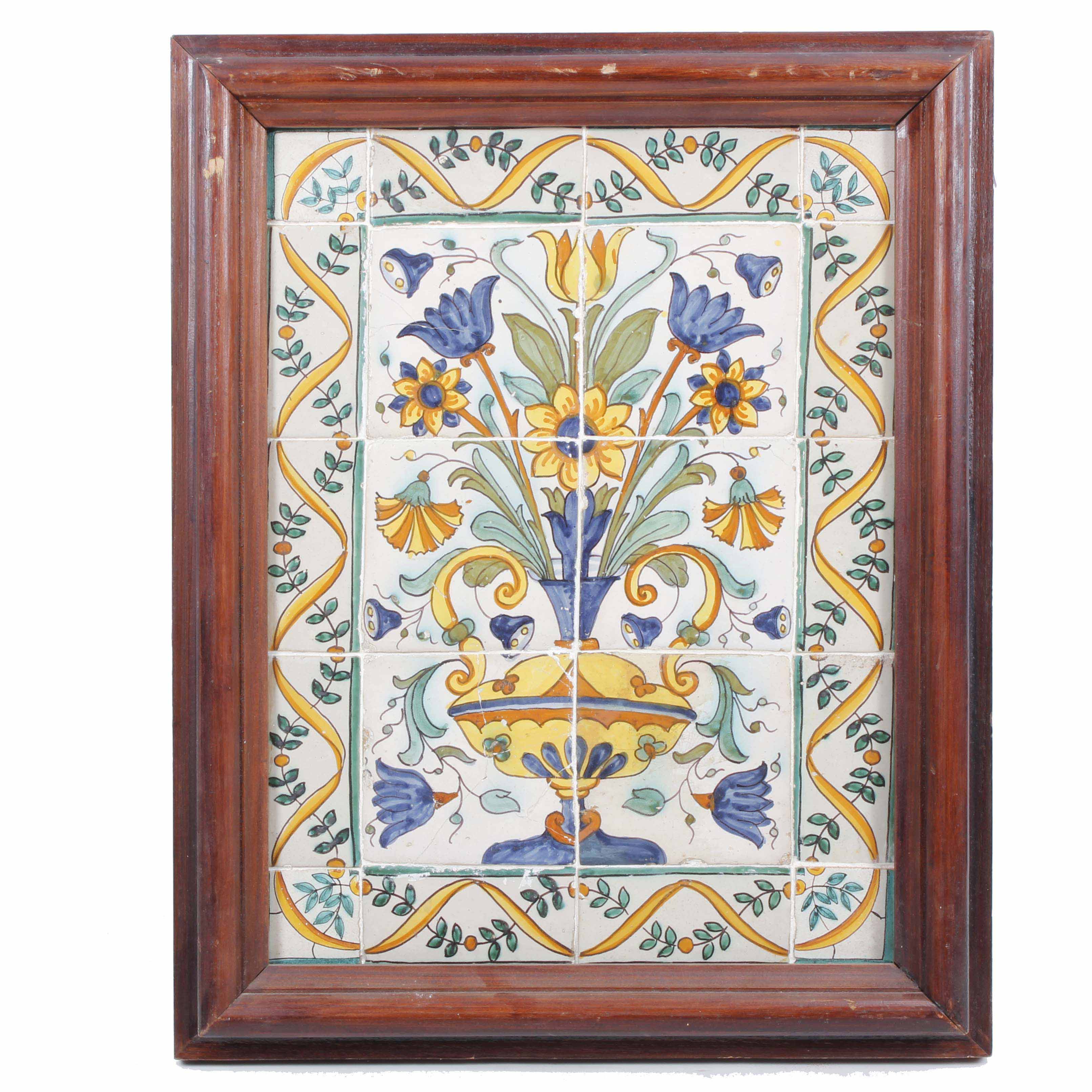 CATALAN TILES PANEL, 18TH CENTURY