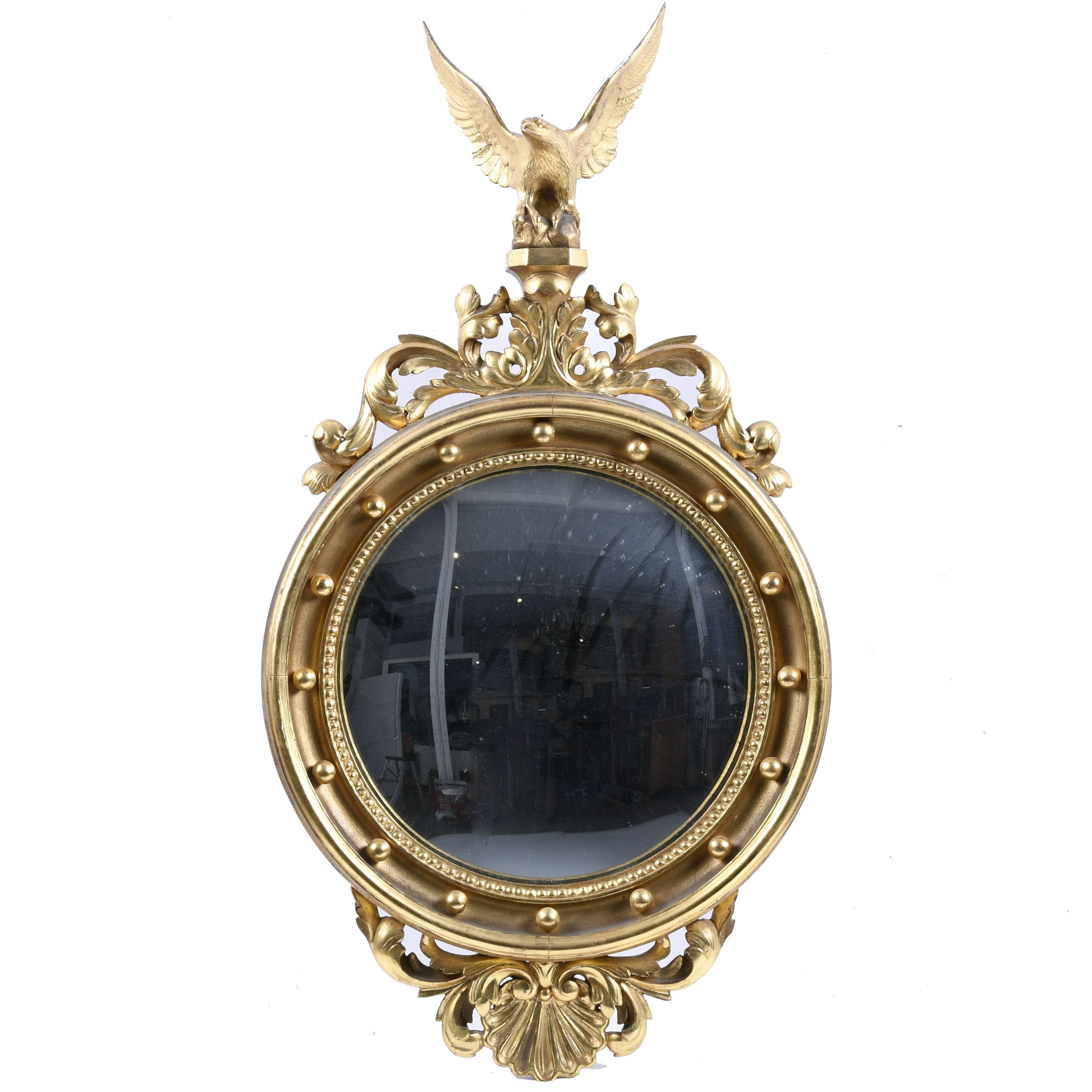 FRENCH-STYLE CIRCULAR MIRROR, LAST THIRD OF THE 20TH CENTUR