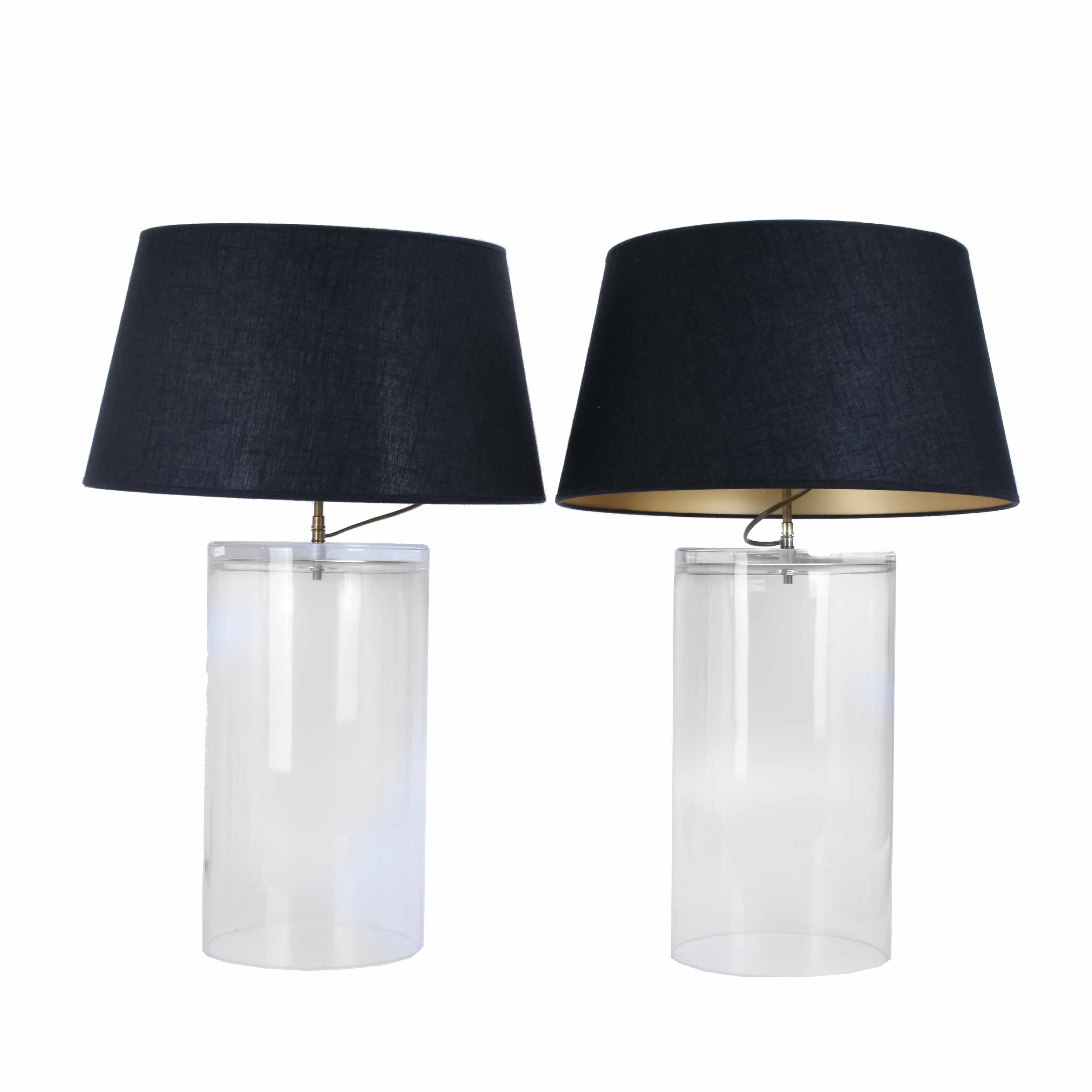 TWO TABLE LAMPS, SECOND HALF OF THE 20TH CENTURY. 