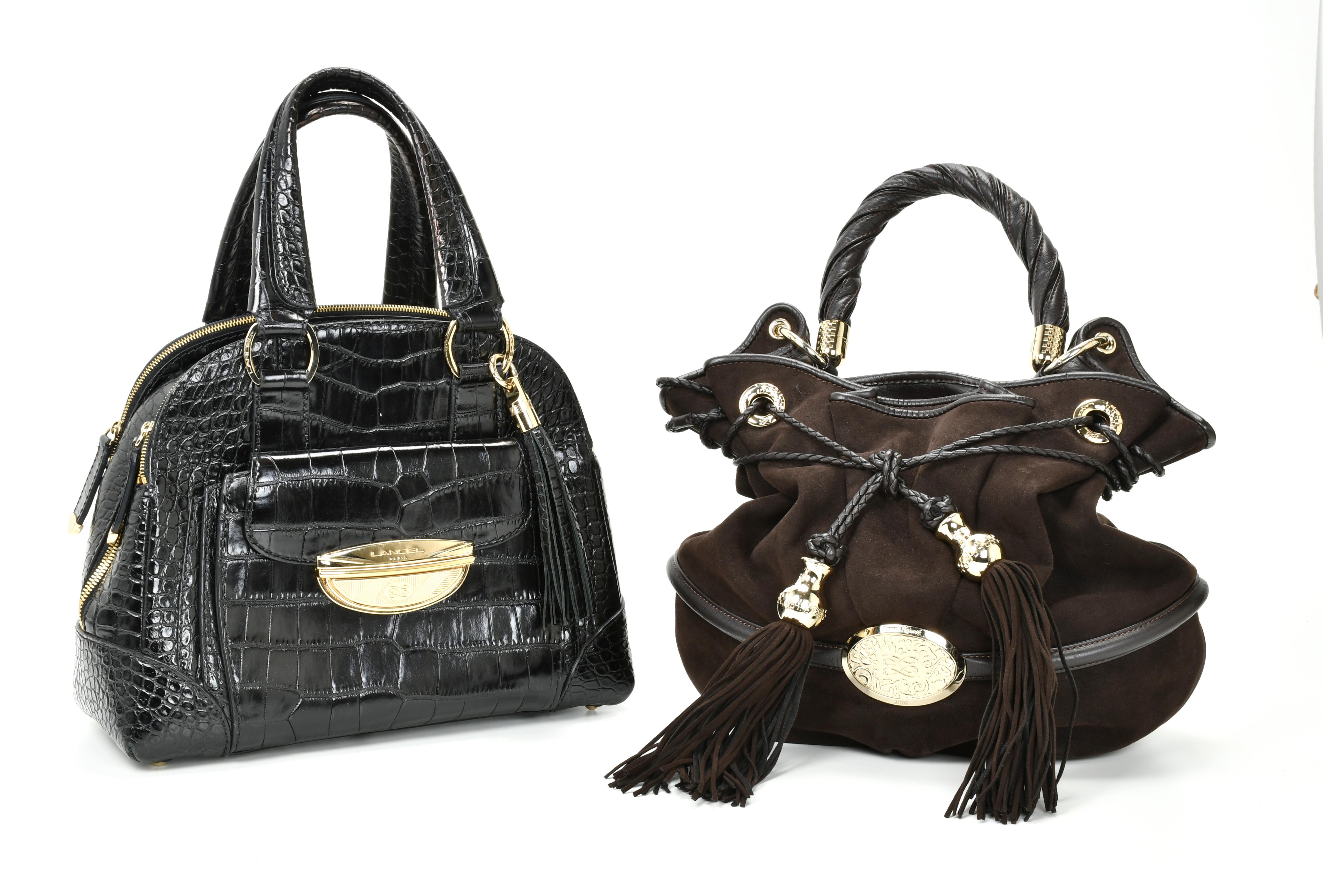 LANCEL TWO HANDBAGS, ADJANI MODEL AND BRIGITTE BARDOT MODEL