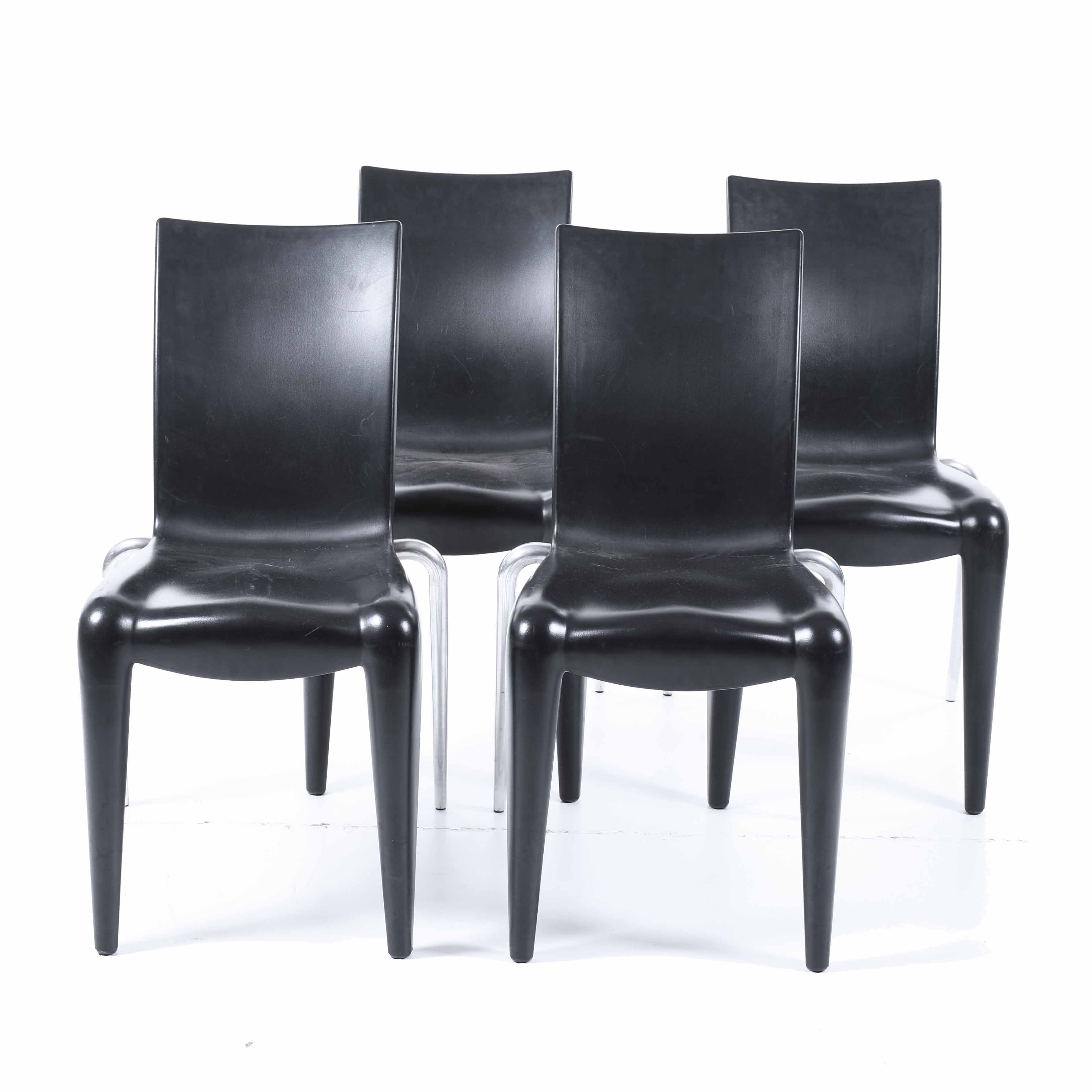 PHILIPPE STARCK (1949). SET OF FOUR CHAIRS MODEL LOUIS 20, 