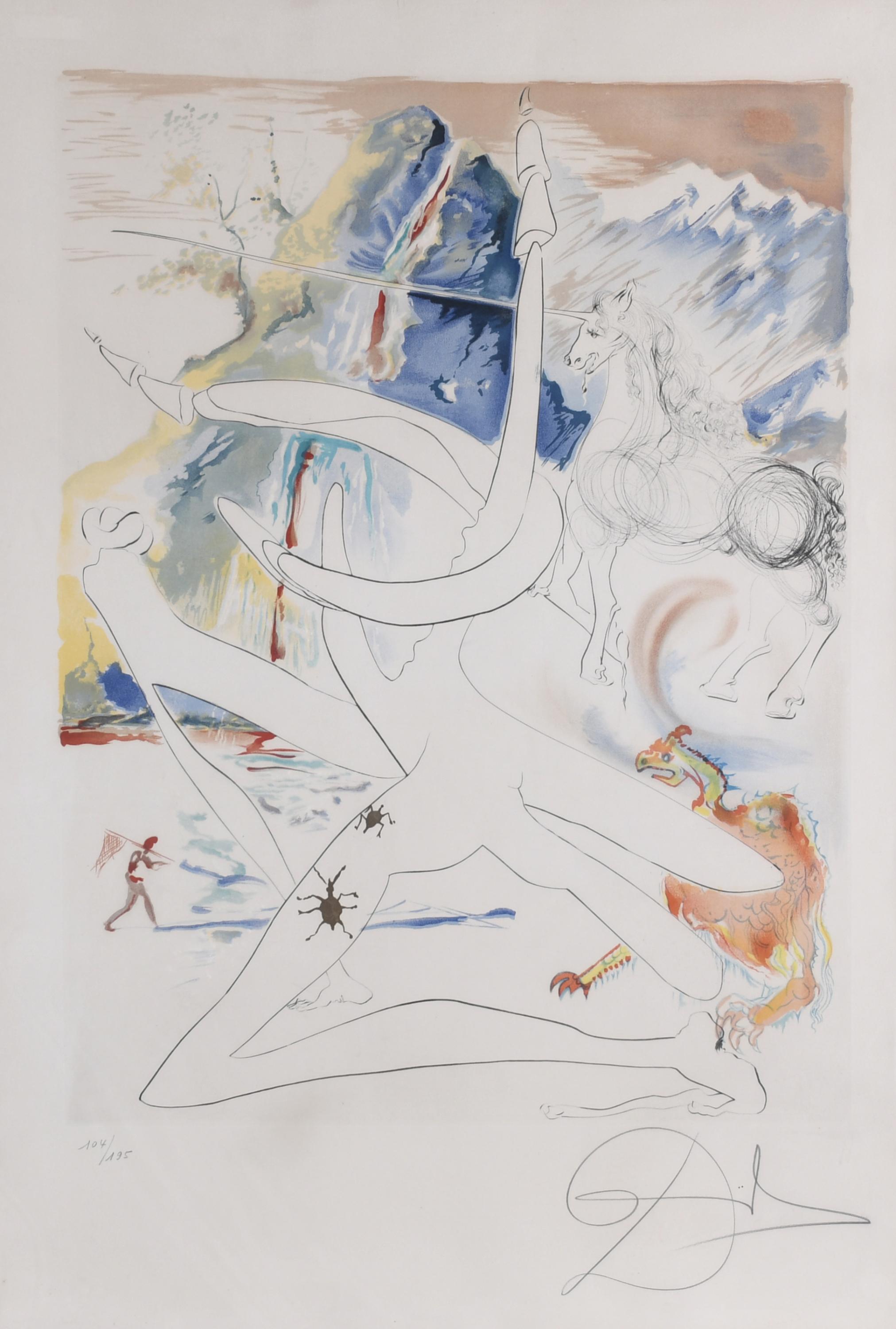 SALVADOR DALÍ I DOMÈNECH (1904-1989). "LASER UNICORN DISINT