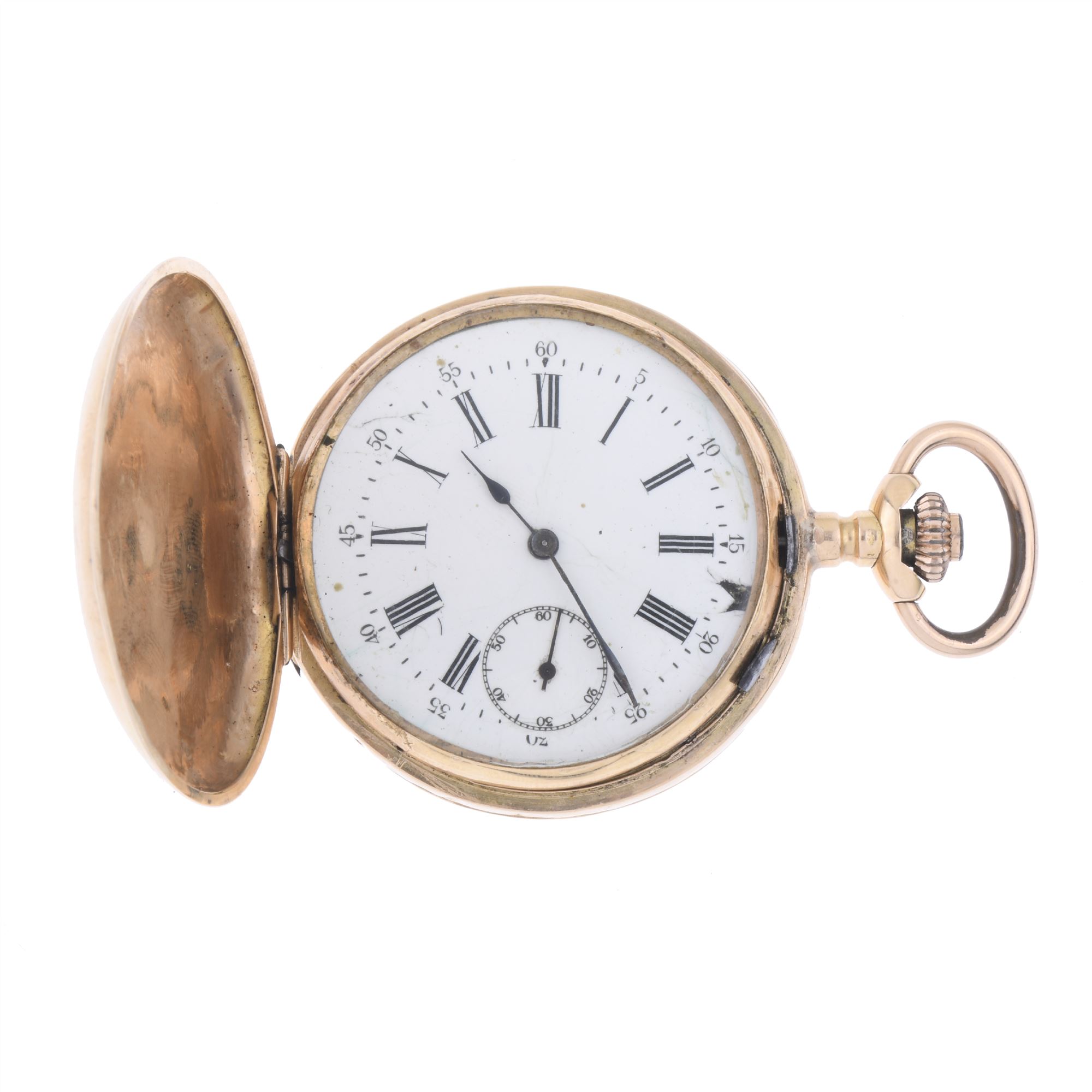 ANCRE LIGNE DROITE 13 JOYAUX. POCKET WATCH.