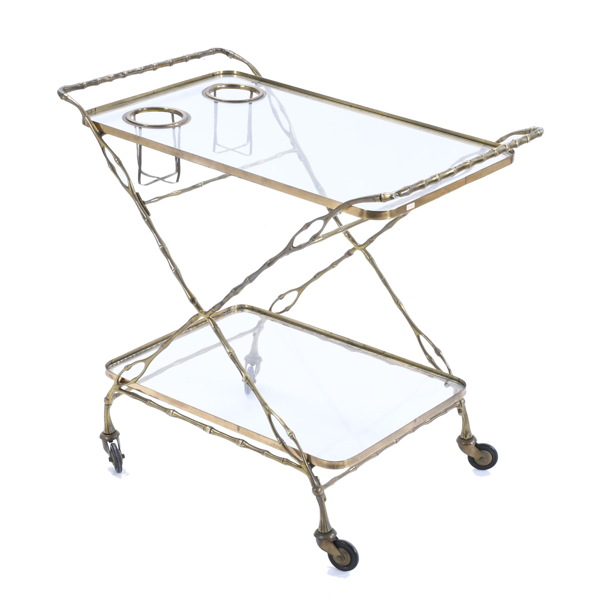 FRENCH MAISON BAGUÈS STYLE SERVING TROLLEY, 60&#39;S-70&#39;S.