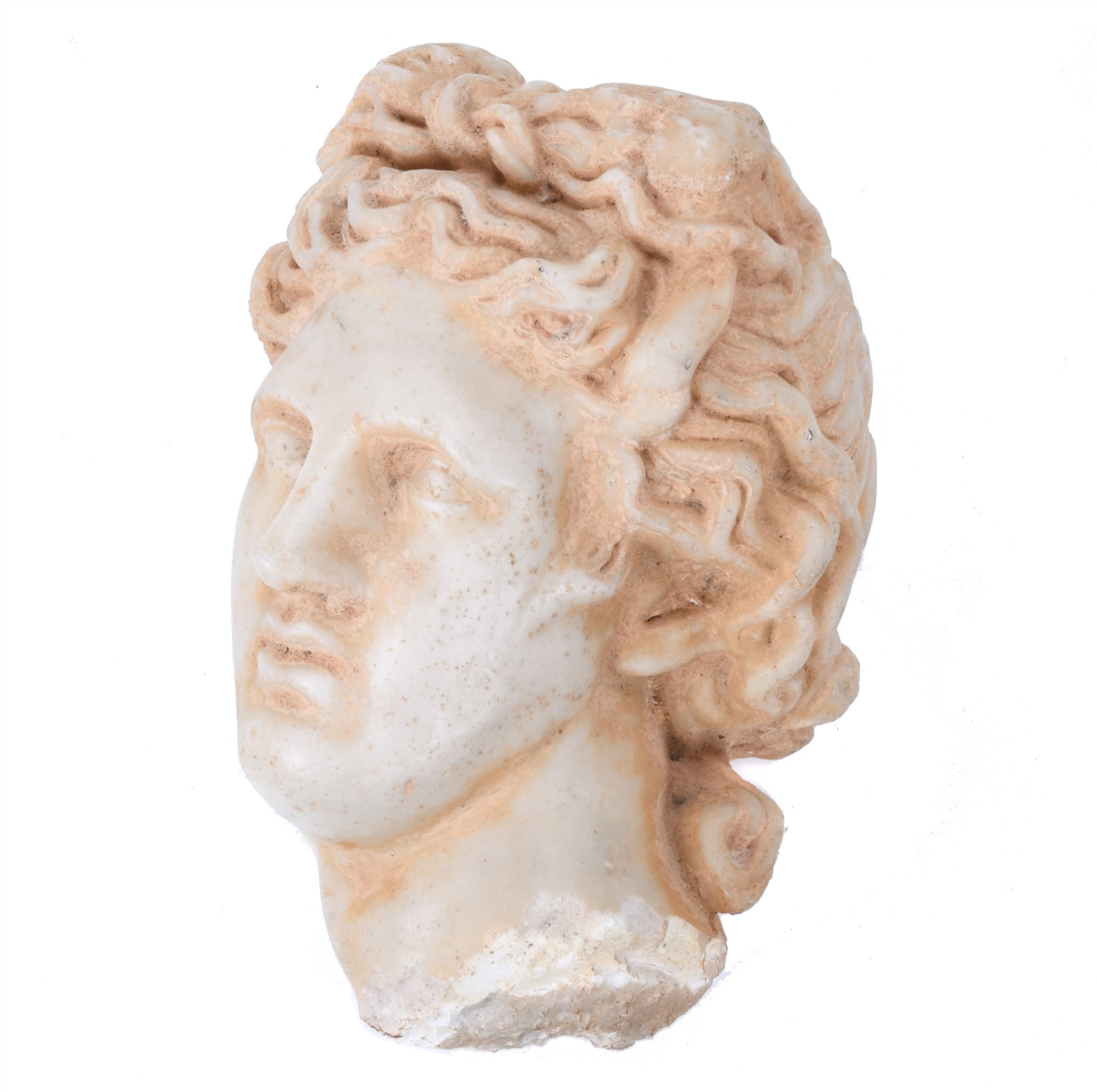 20TH CENTURY ITALIAN SCHOOL "APOLLO&#39;S HEAD". AFTER MODEL OF