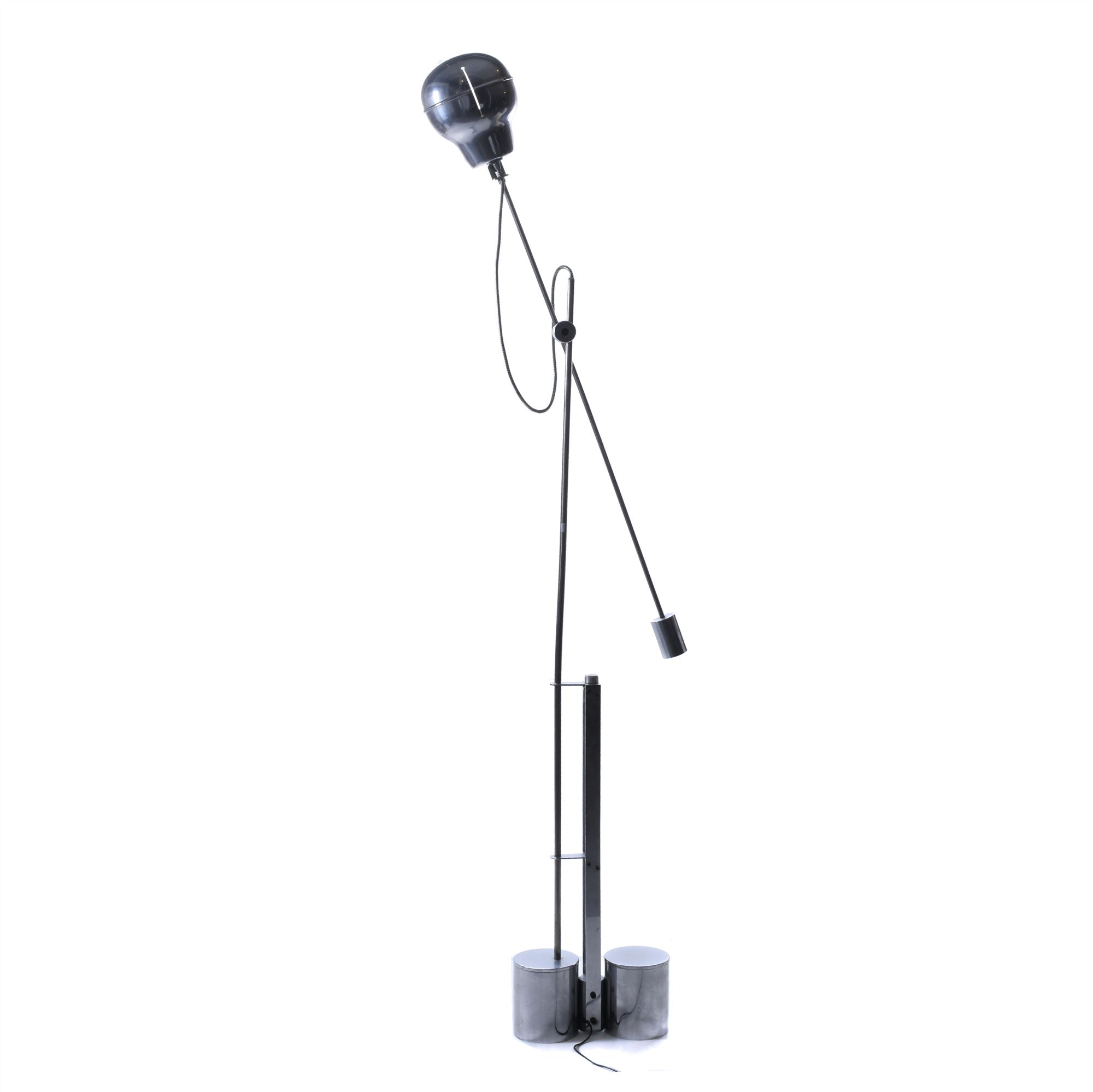 INDUSTRIAL FLOOR LAMP WITH ARTICULATED ARM, 1960&#39;S.