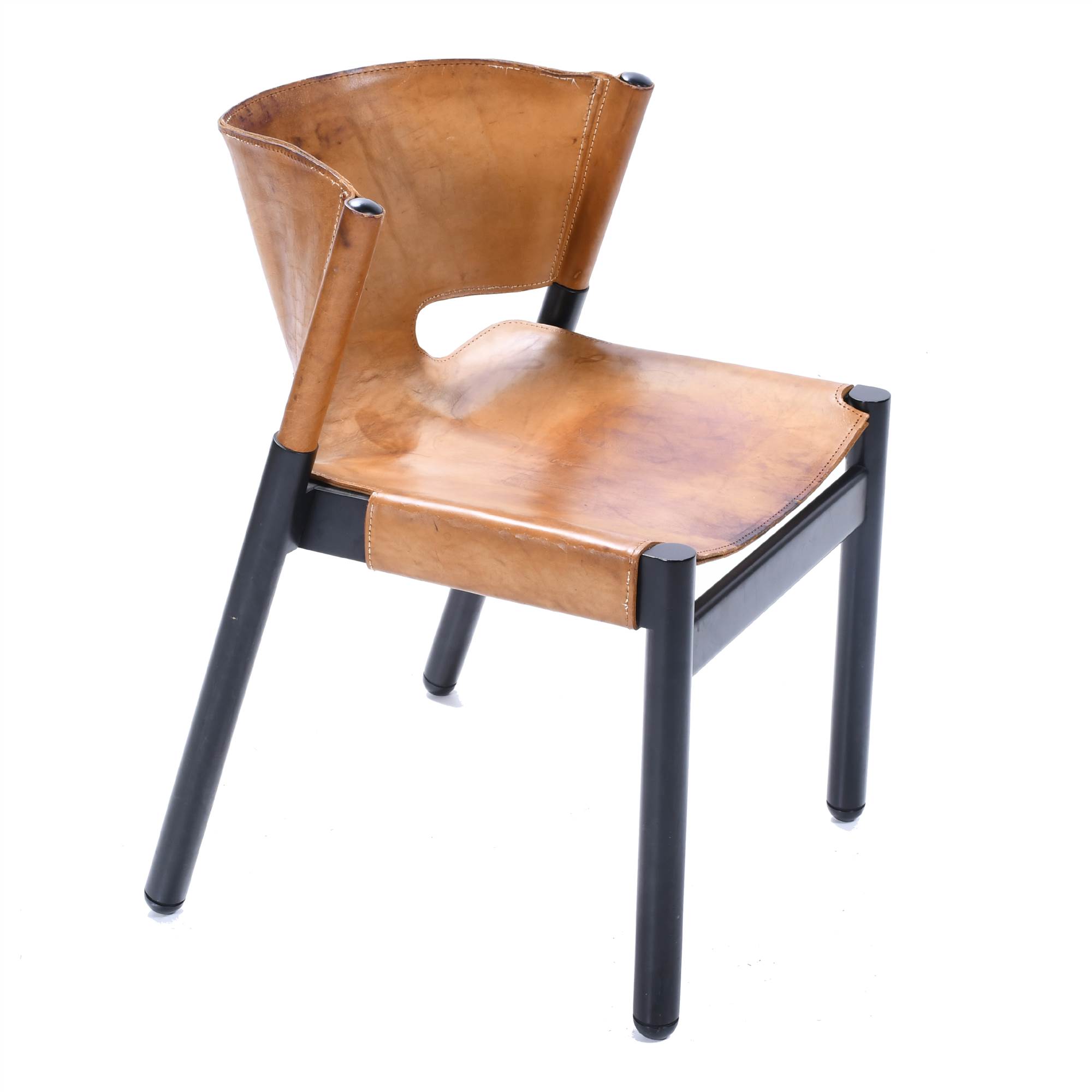 SAFARI STYLE CHAIR, MID 20TH CENTURY.