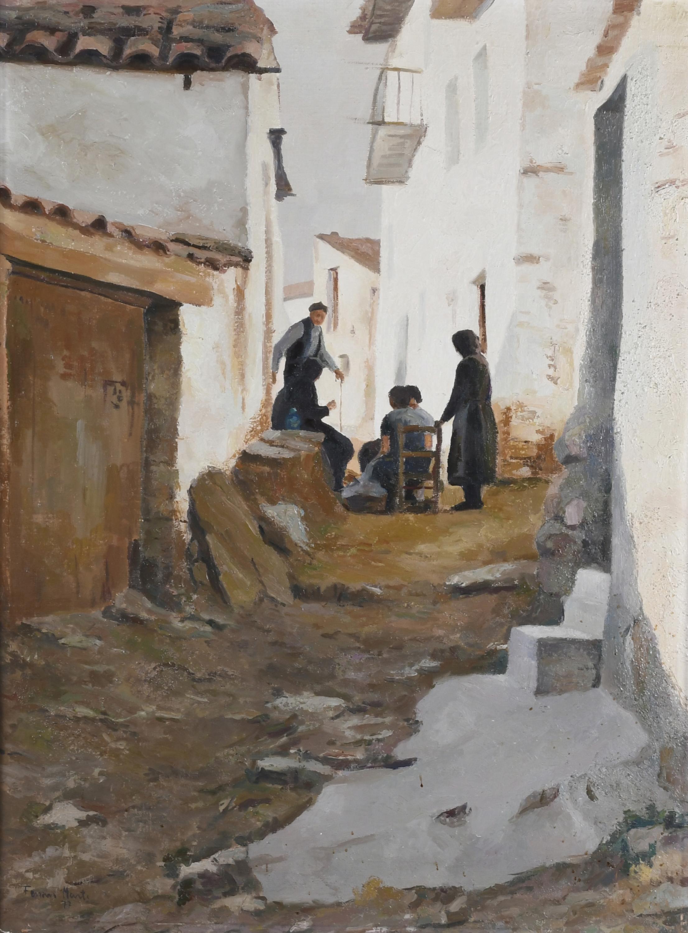 FERRAN MARTÍ (1943). "VILLAGE STREET", 1977.