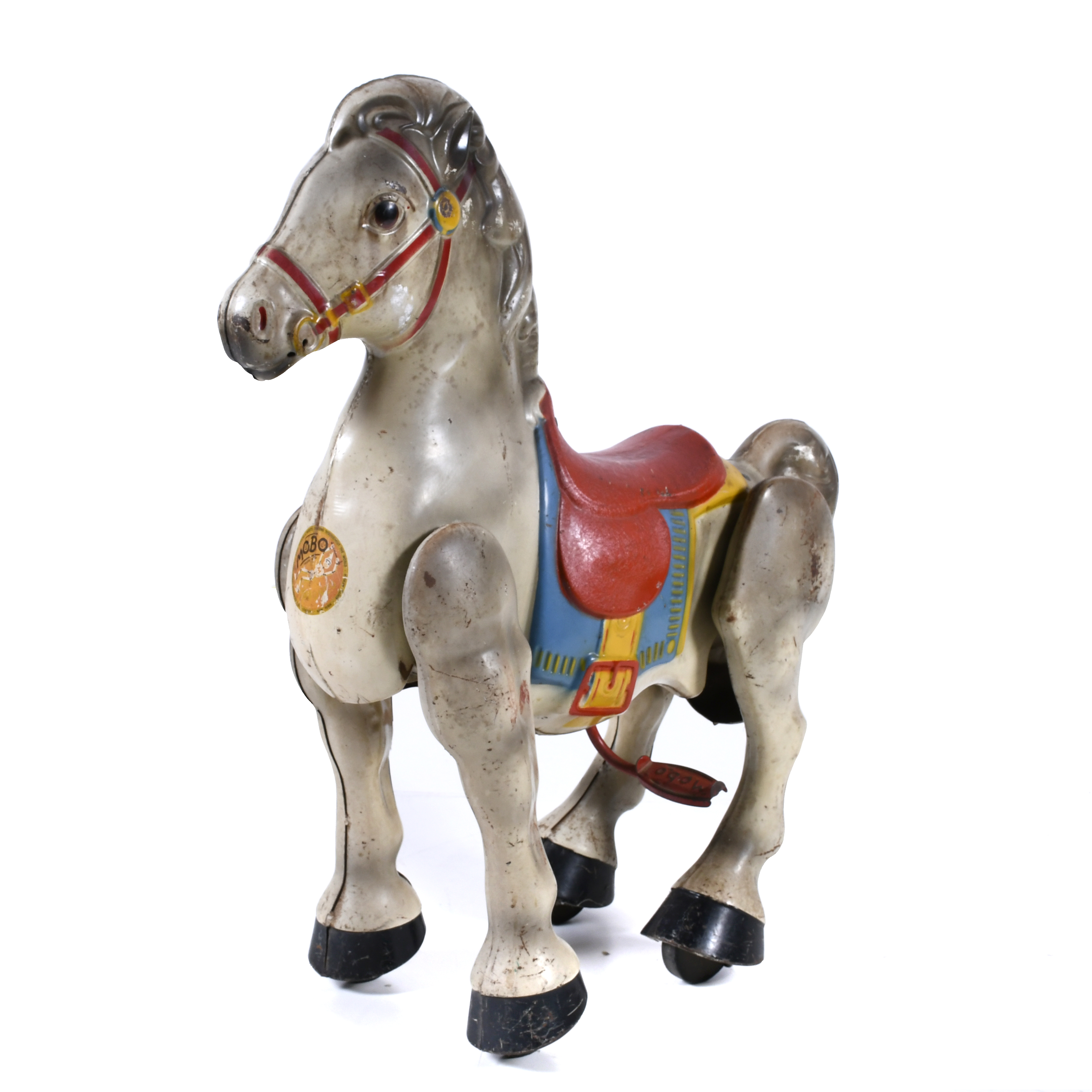 ENGLISH MOBO TOY HORSE, 1940-1950.