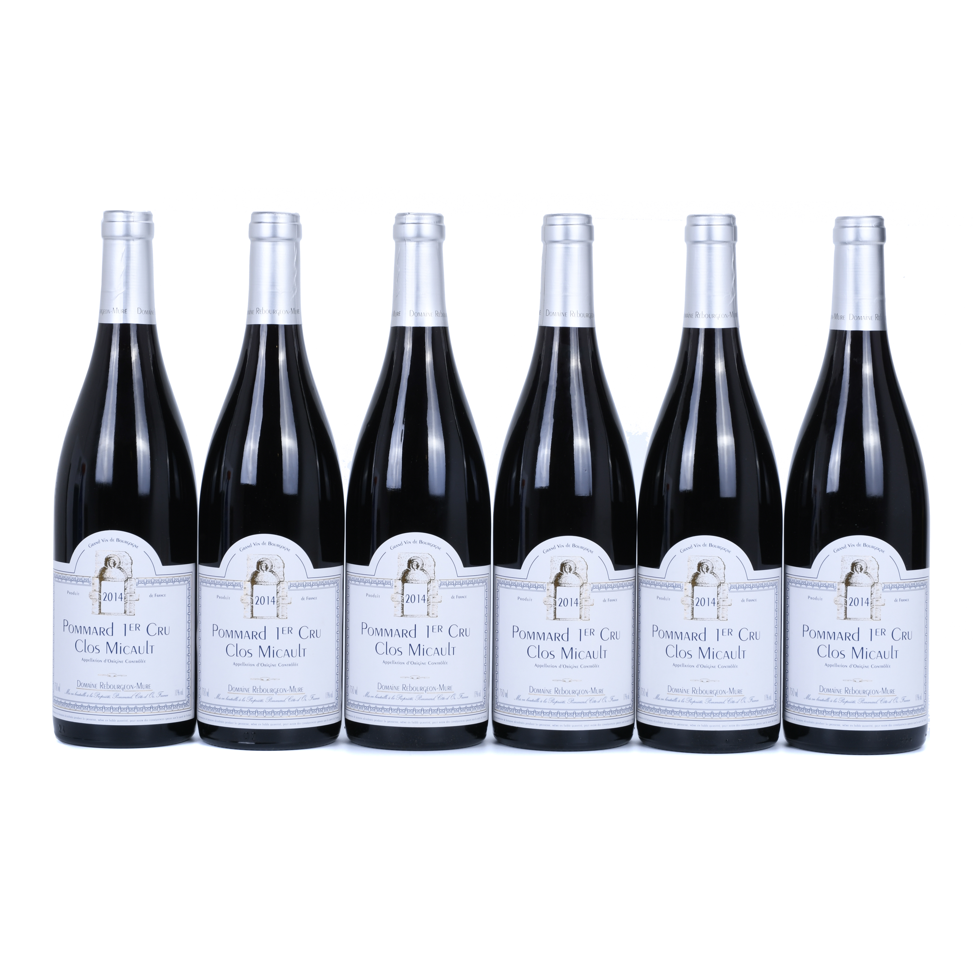 SIX BOTTLES OF FRENCH WINE "POMMARD 1ER CRU CLOS MICAULT",