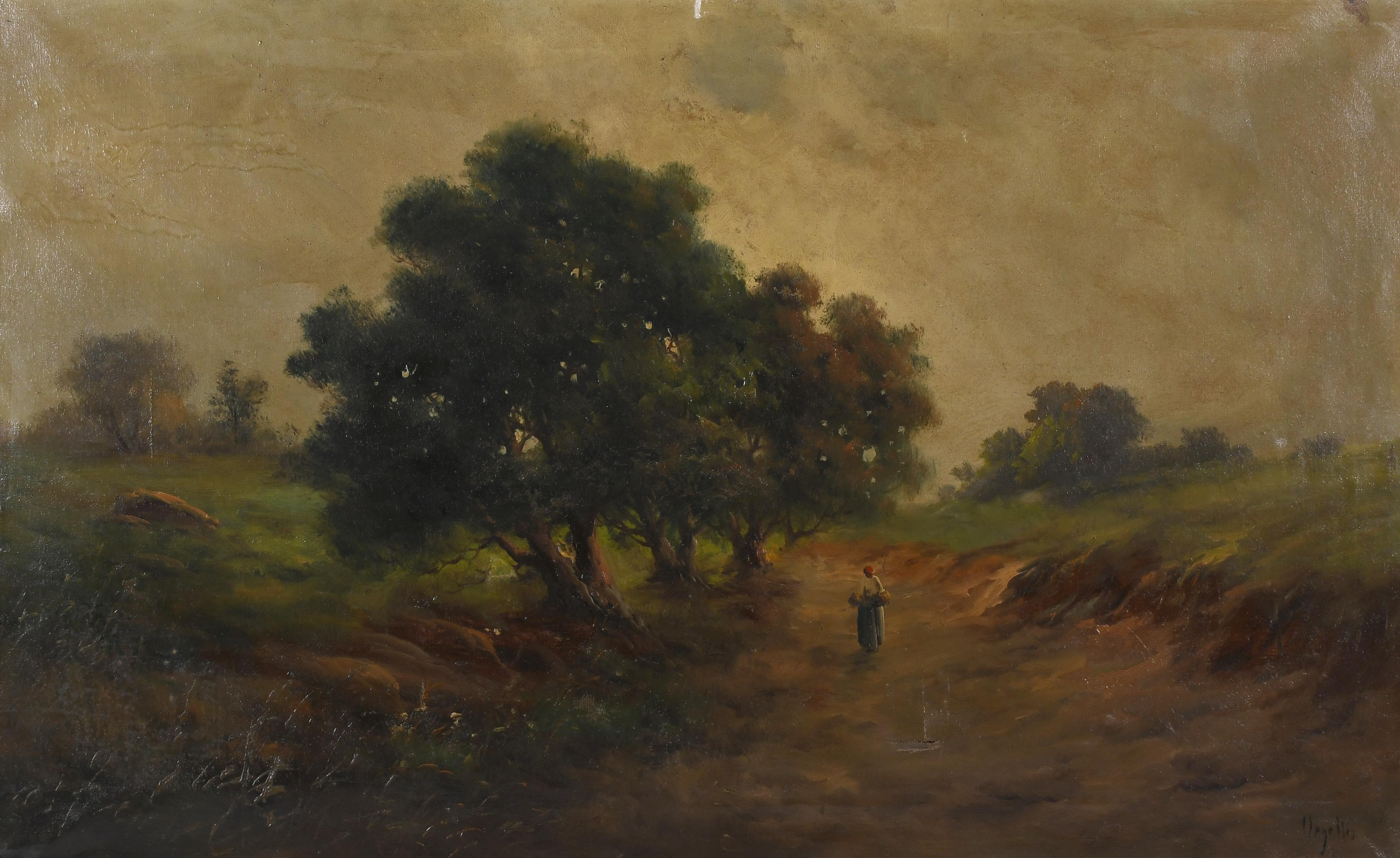 FÈLIX URGELLÈS DE TOVAR (1845-1919). "LANDSCAPE".