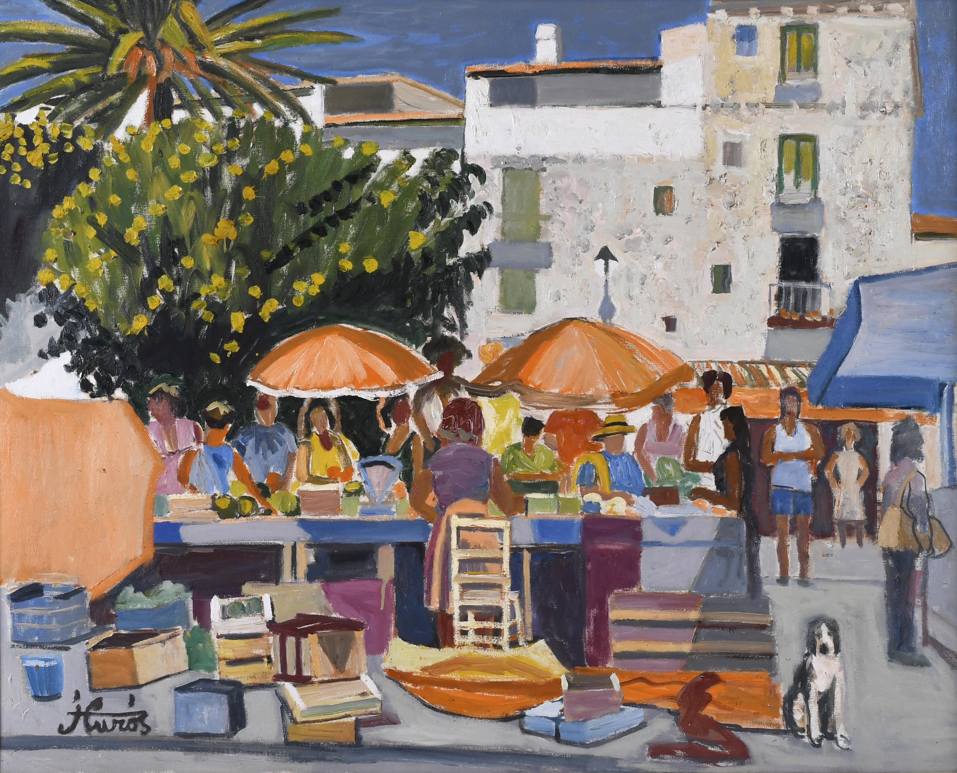 JORDI CURÓS (1930-2017). "MARKET".