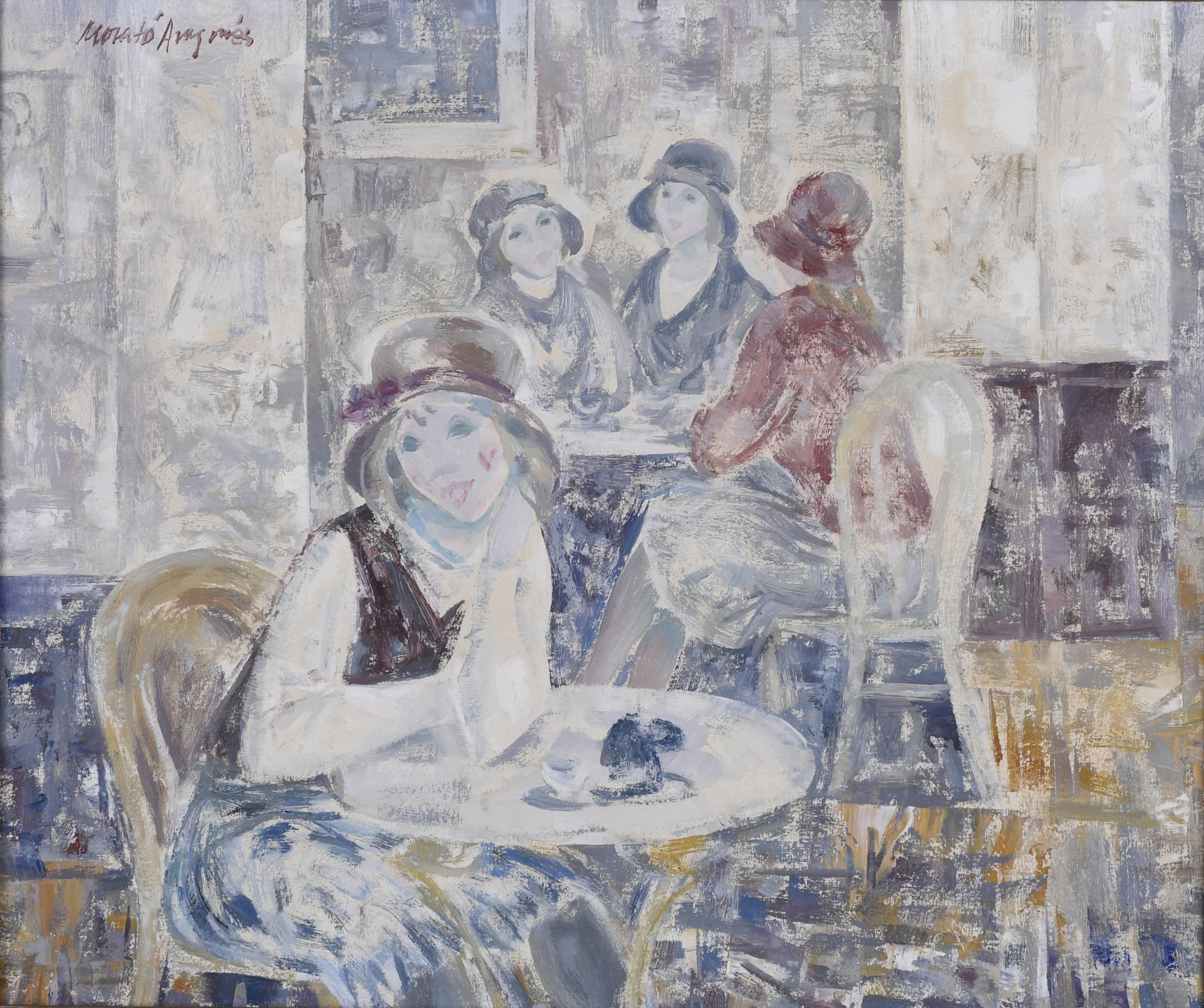 JOSEP MARIA MORATO ARAGONES (1923-2006). "INSIDE A BAR WITH