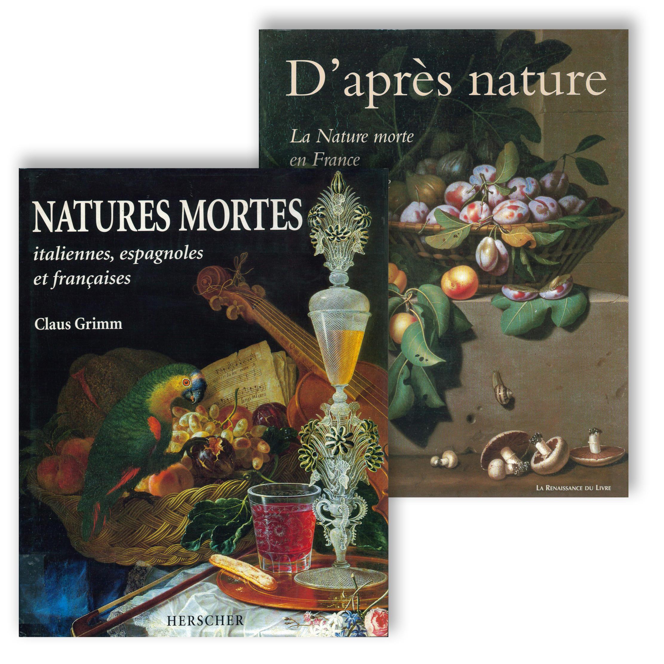 DOS LIBROS SOBRE NATURALEZAS MUERTAS.