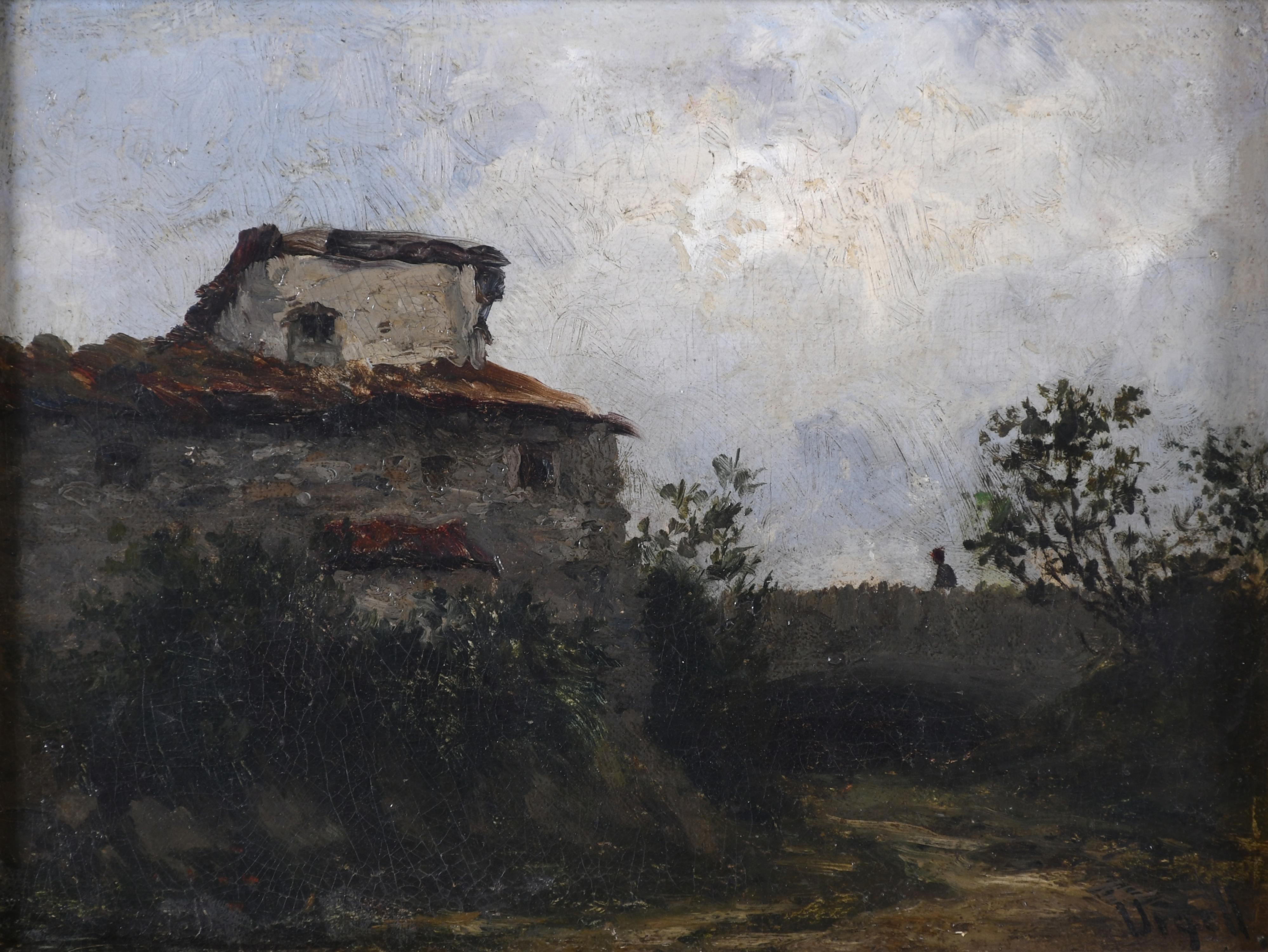 MODEST URGELL I INGLADA (1839-1919). "NIGHT LANDSCAPE".