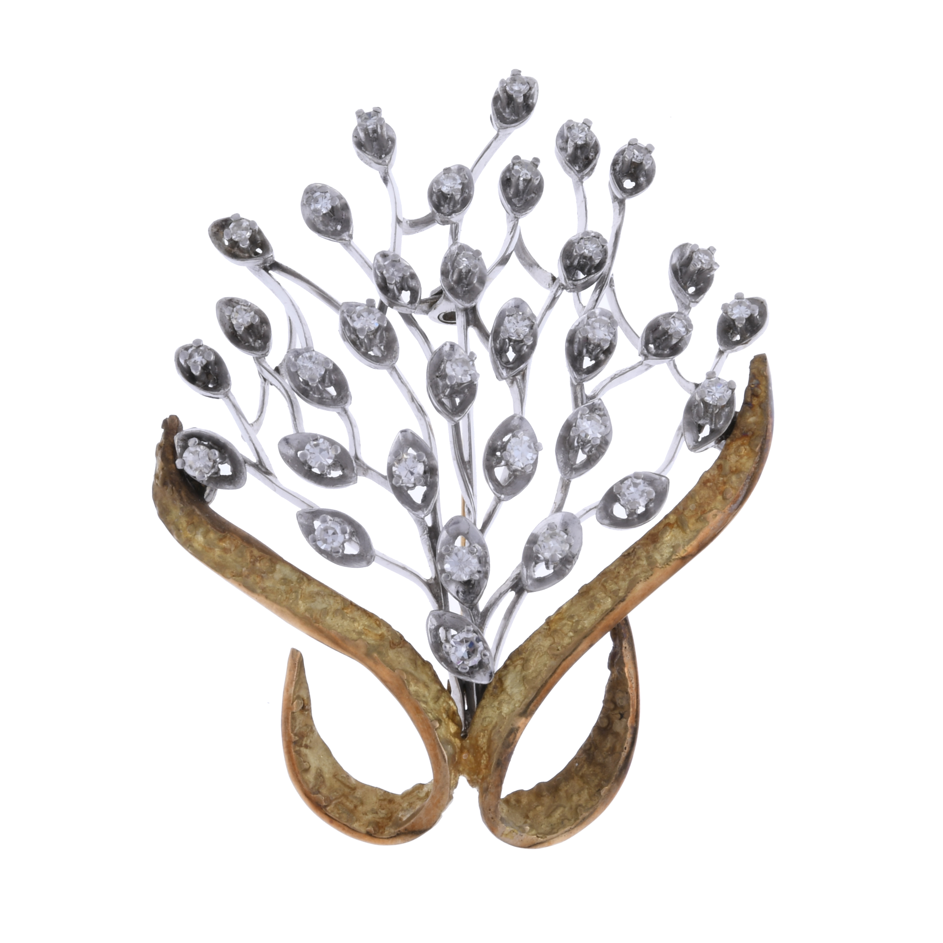 DIAMONDS BOUQUET BROOCH.