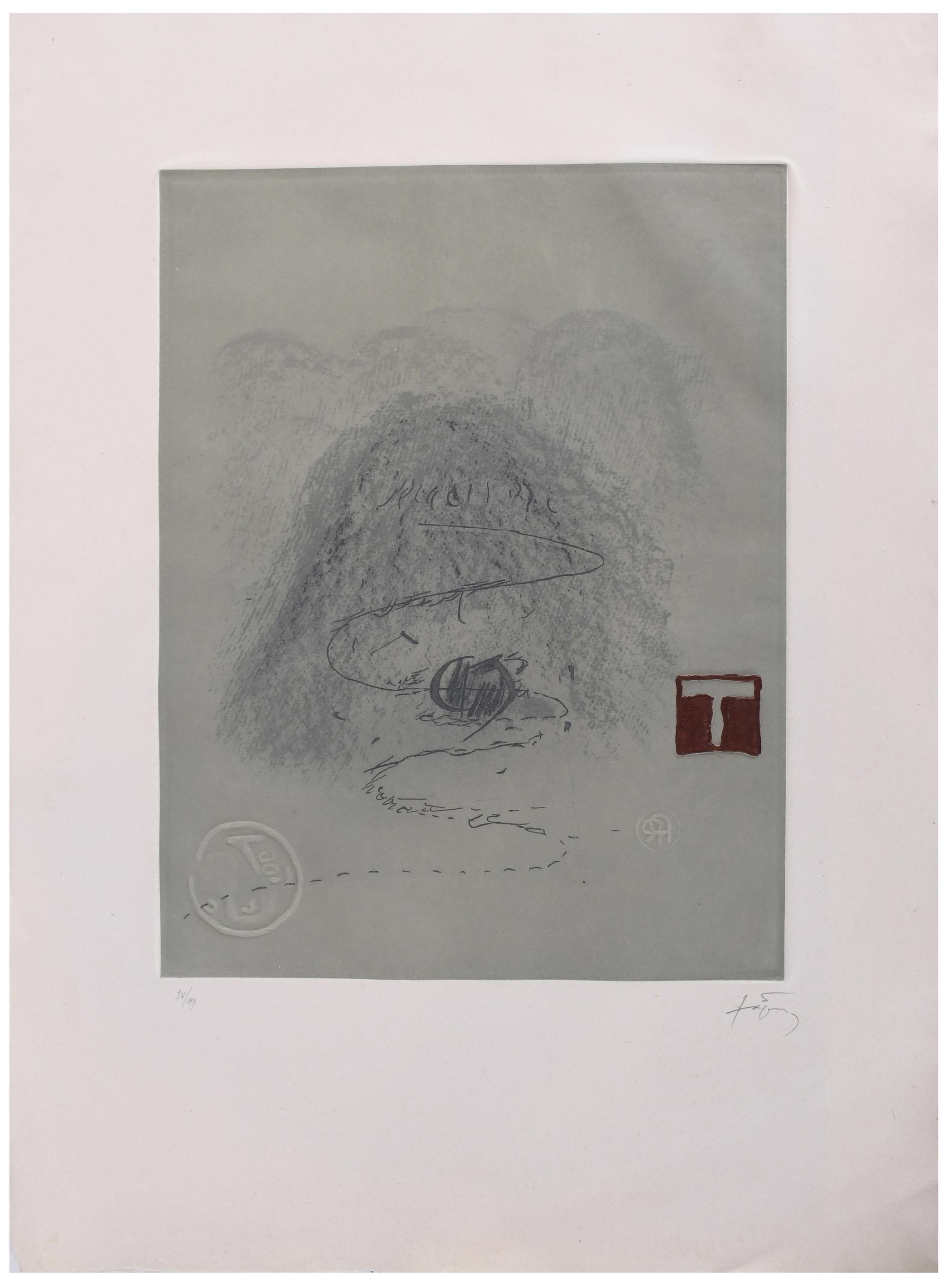 ANTONI TÀPIES (1923-2012). "APARICIONS 3", 1982.