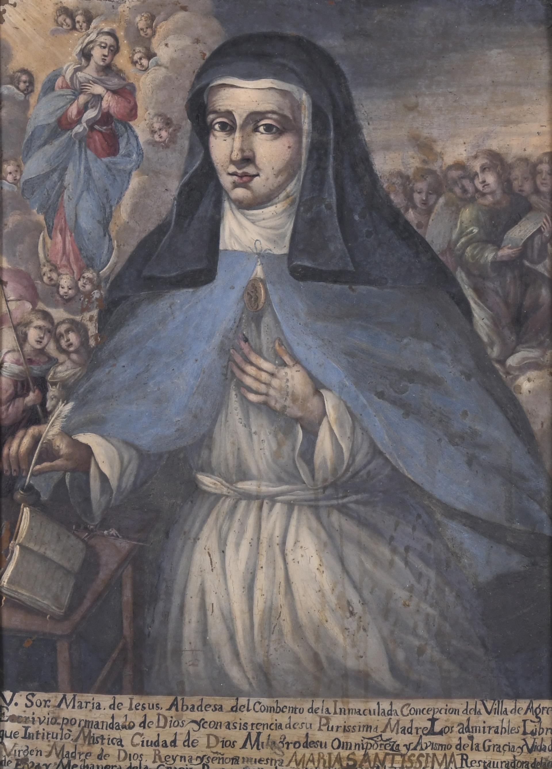 LATE 17TH CENTURY, SPANISH SCHOOL. "SOR MARÍA DE JESÚS".