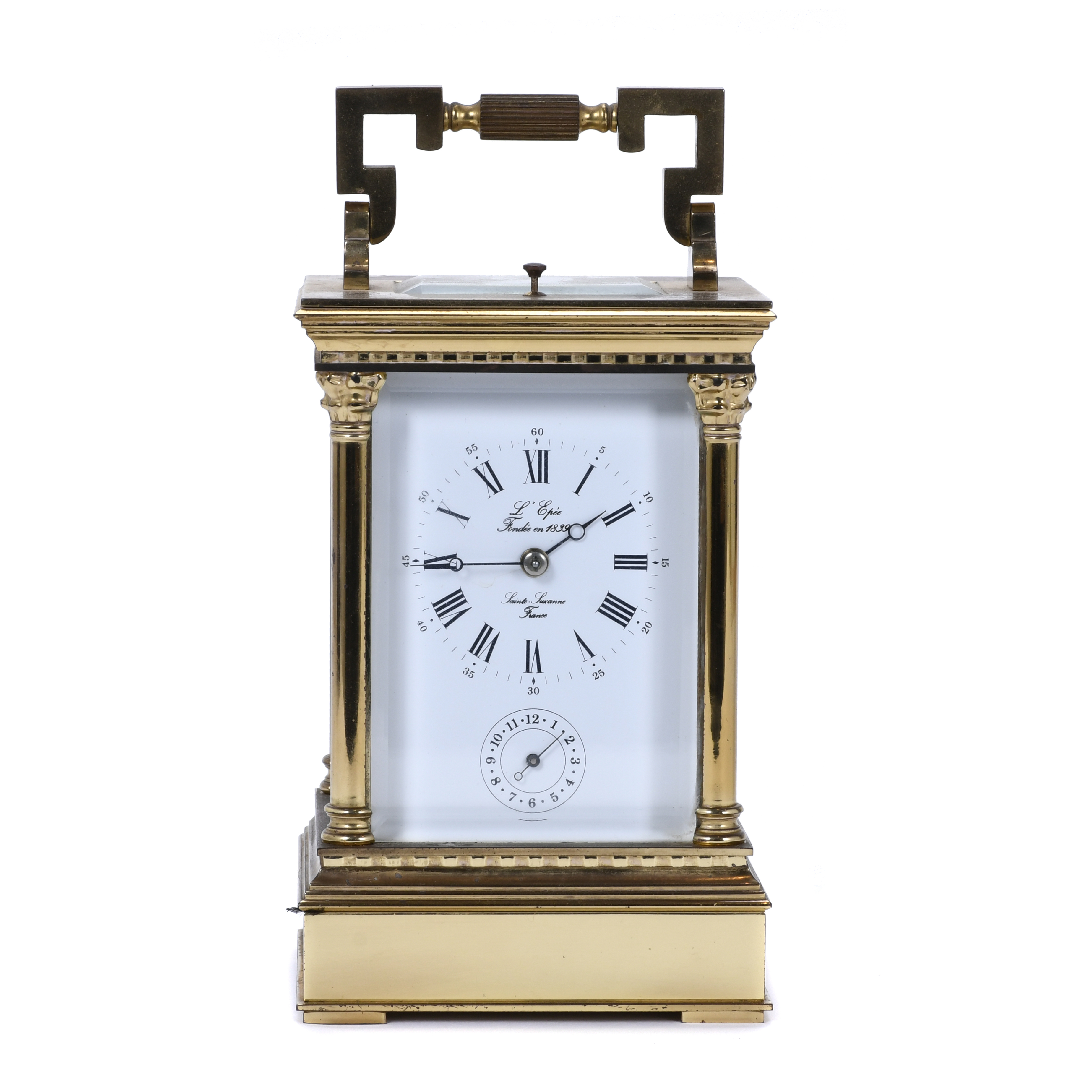 L&#39;EPÉE. FONDÉE EN 1839, SAINTE-SUZANNE. RELOJ-DESPERTADOR D