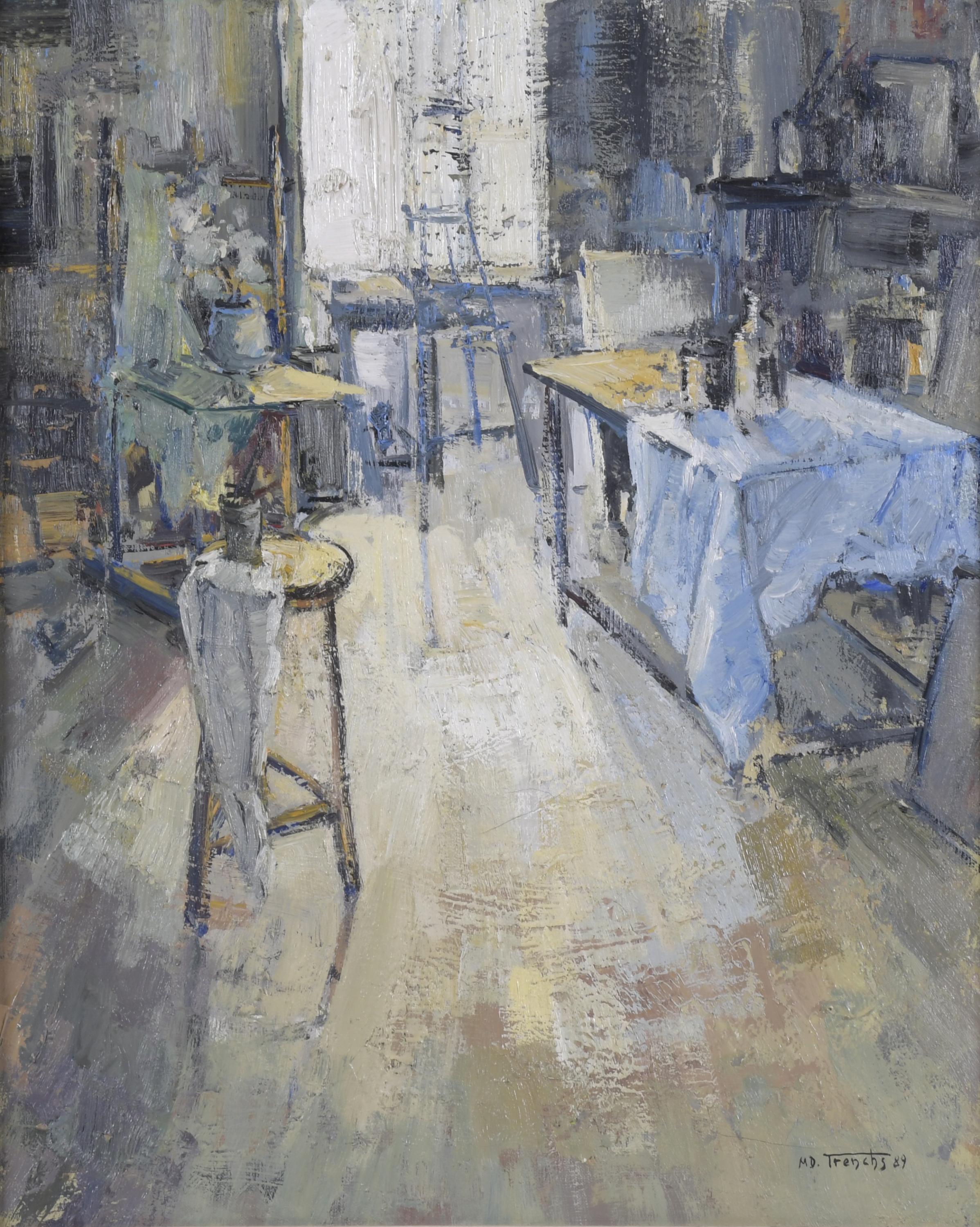 MARIA DOLORS TRENCH (1940). "ESTUDIO DE PINTOR", 1989.