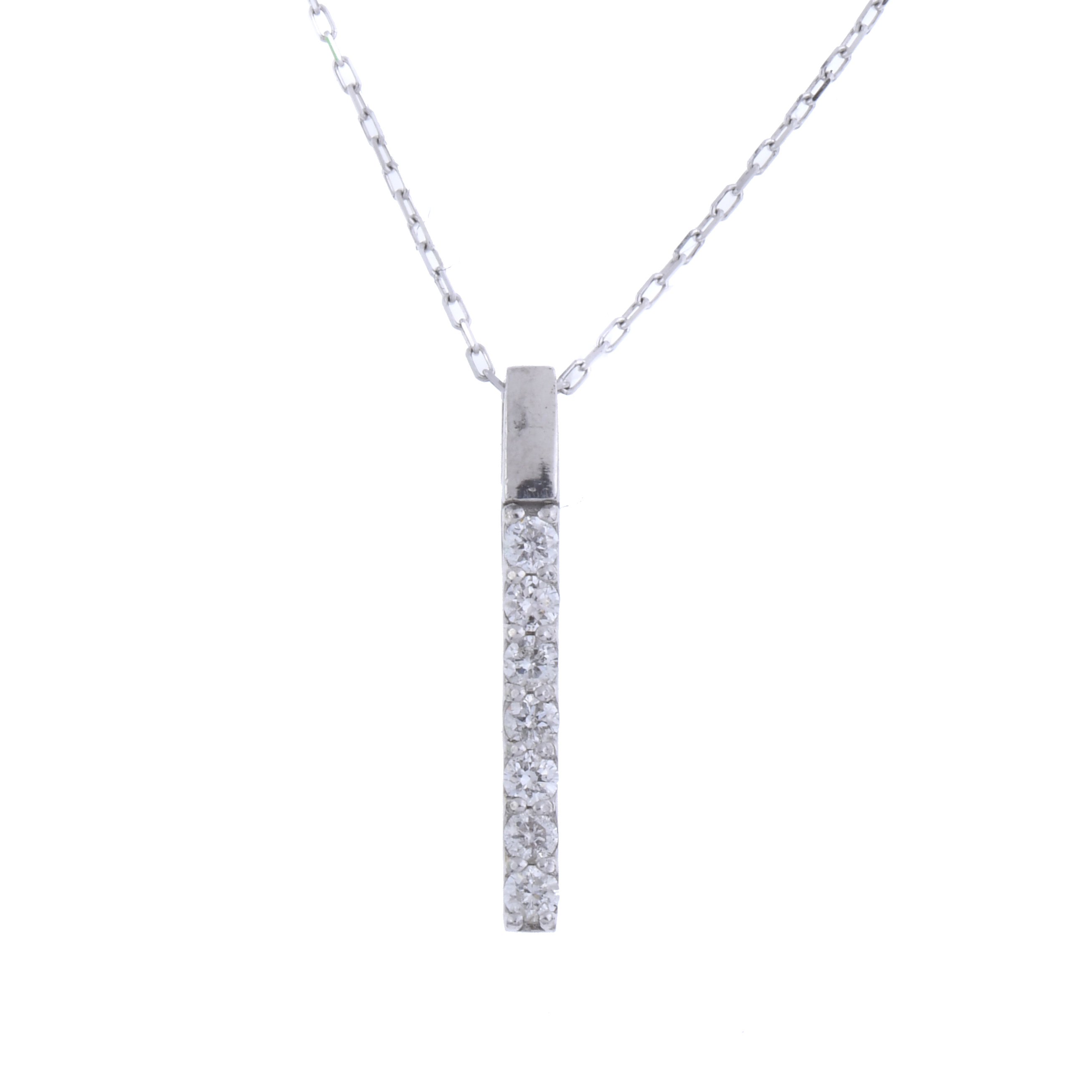 COLGANTE MINIMAL CON DIAMANTES.