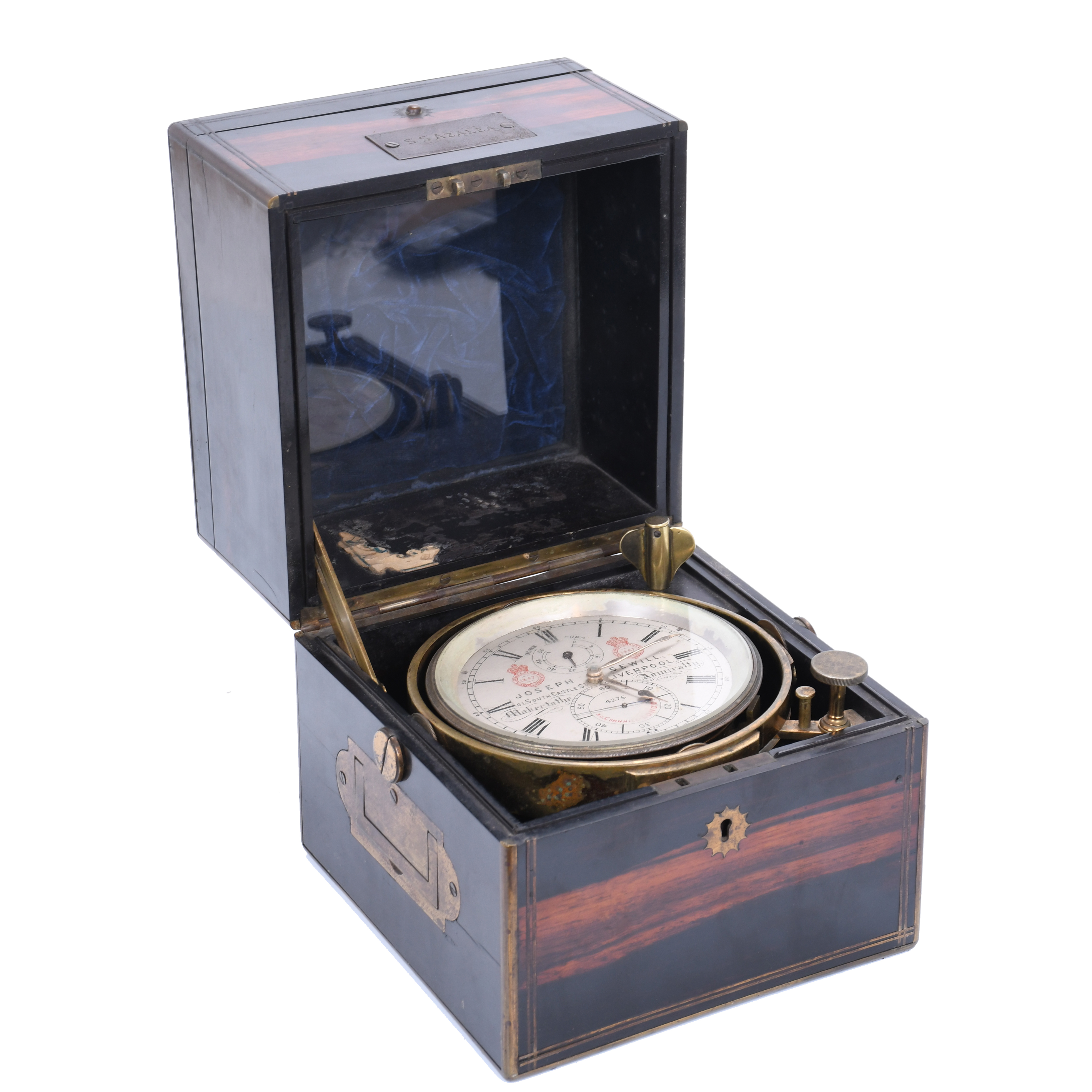 JOSEPH SEWILL. SHIP&#39;S CHRONOMETER CLOCK, CIRCA 1860. 