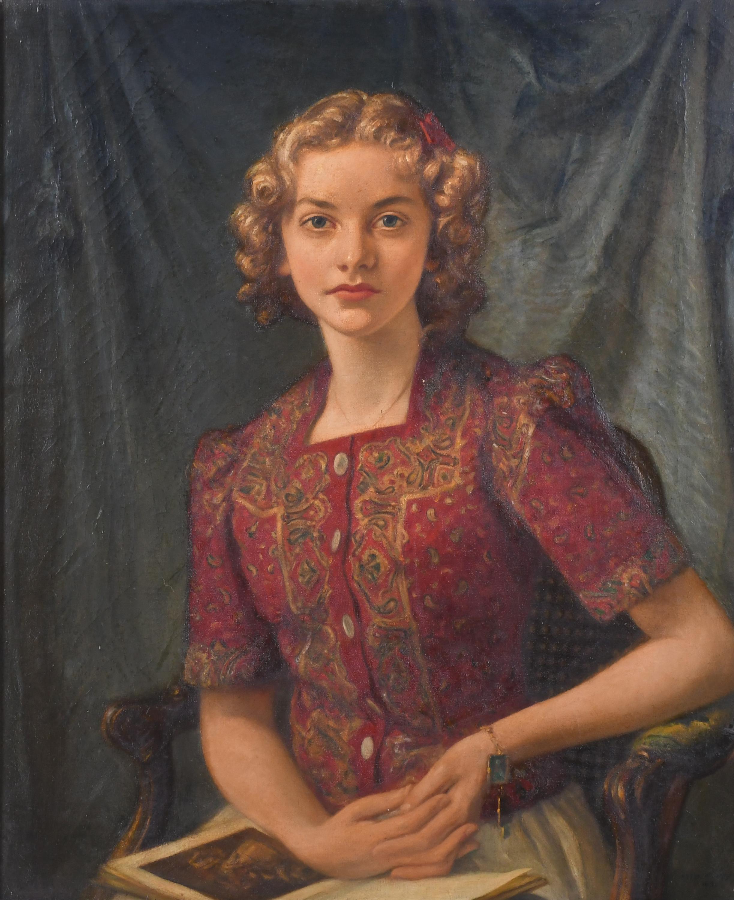 PETER ALEXANDER HAY (1866-1952). "RETRATO DE JOVEN", 1939.