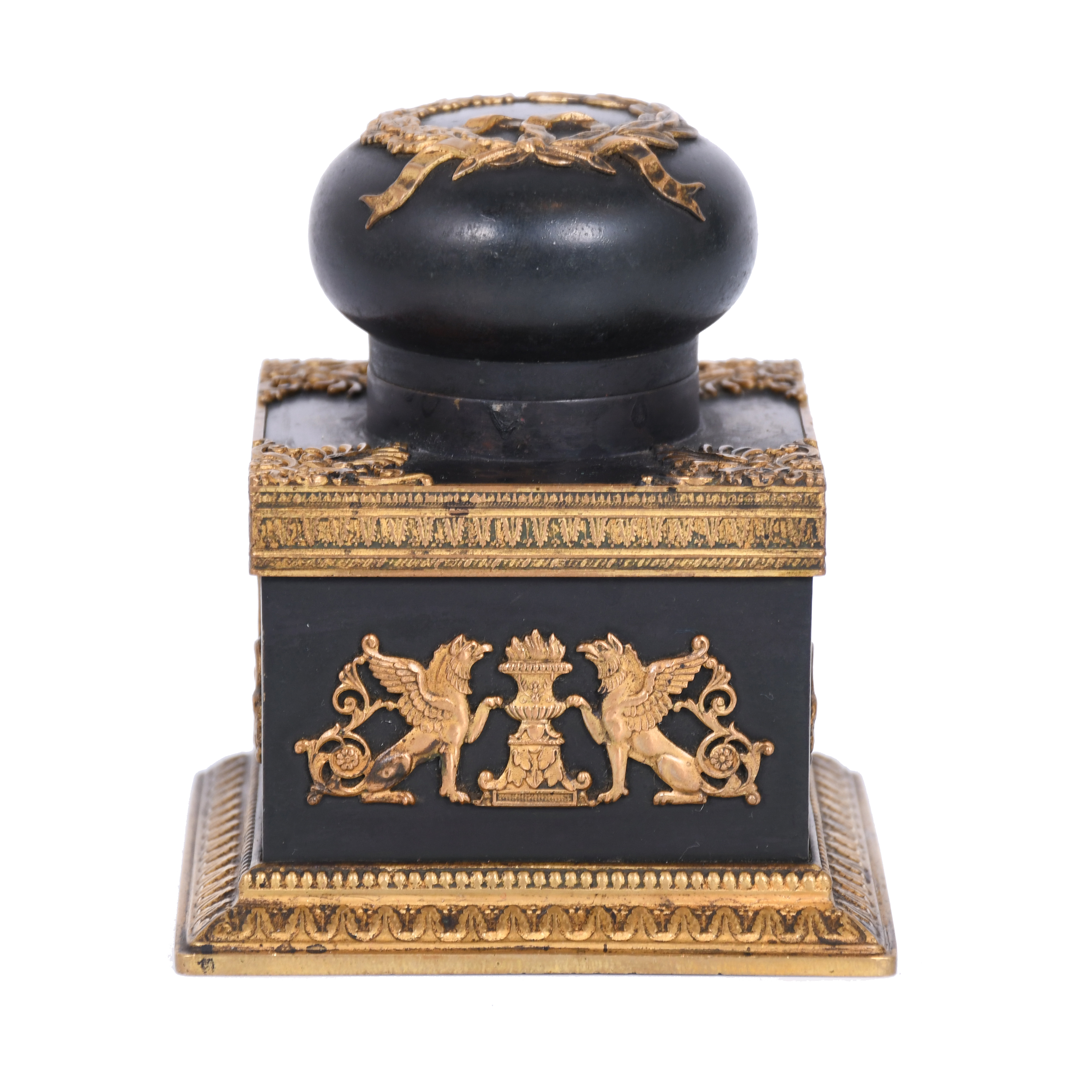 EMPIRE PERIOD INKWELL, CIRCA 1820. 