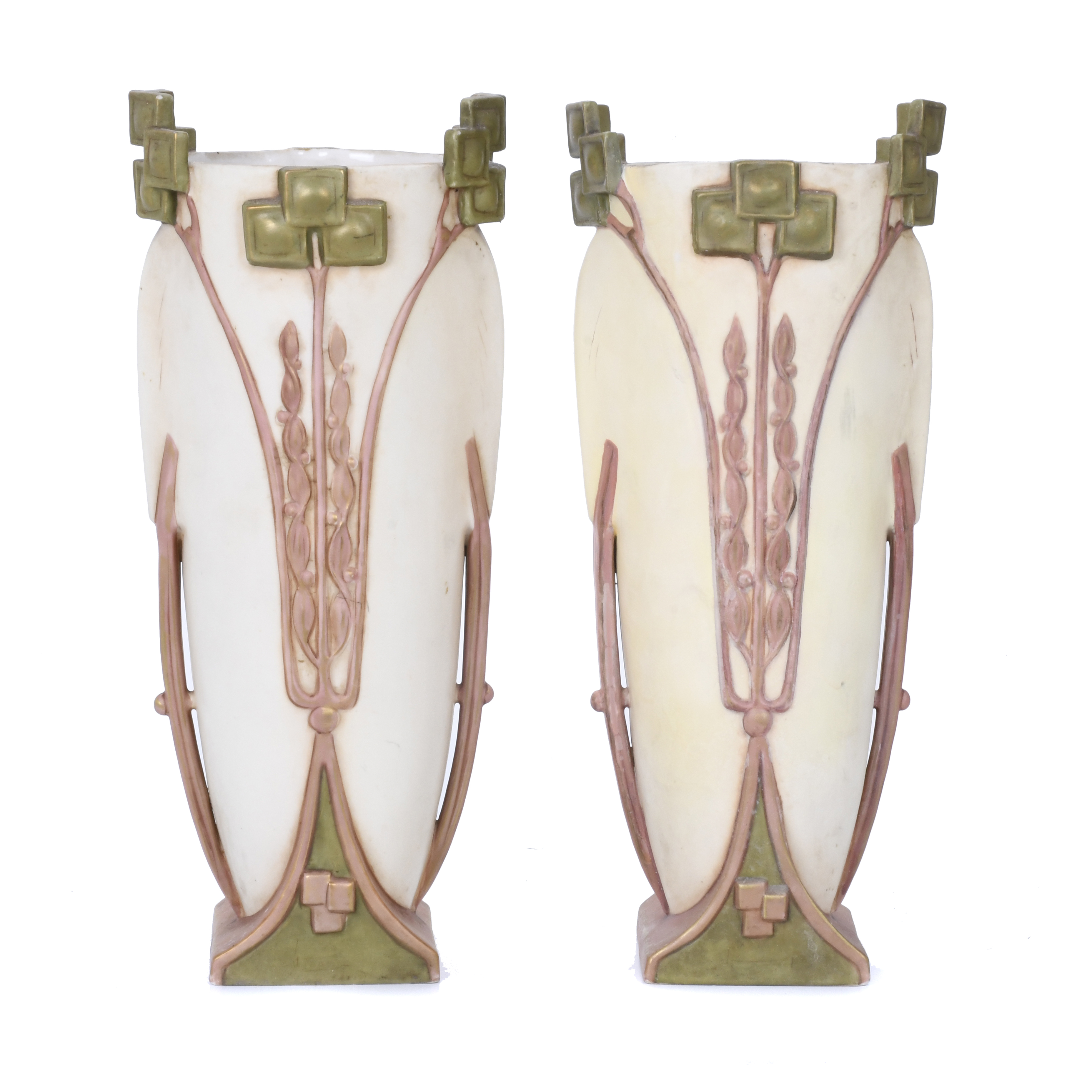 PAIR OF FRENCH MODERNIST VASES, 20TH CENTURY.