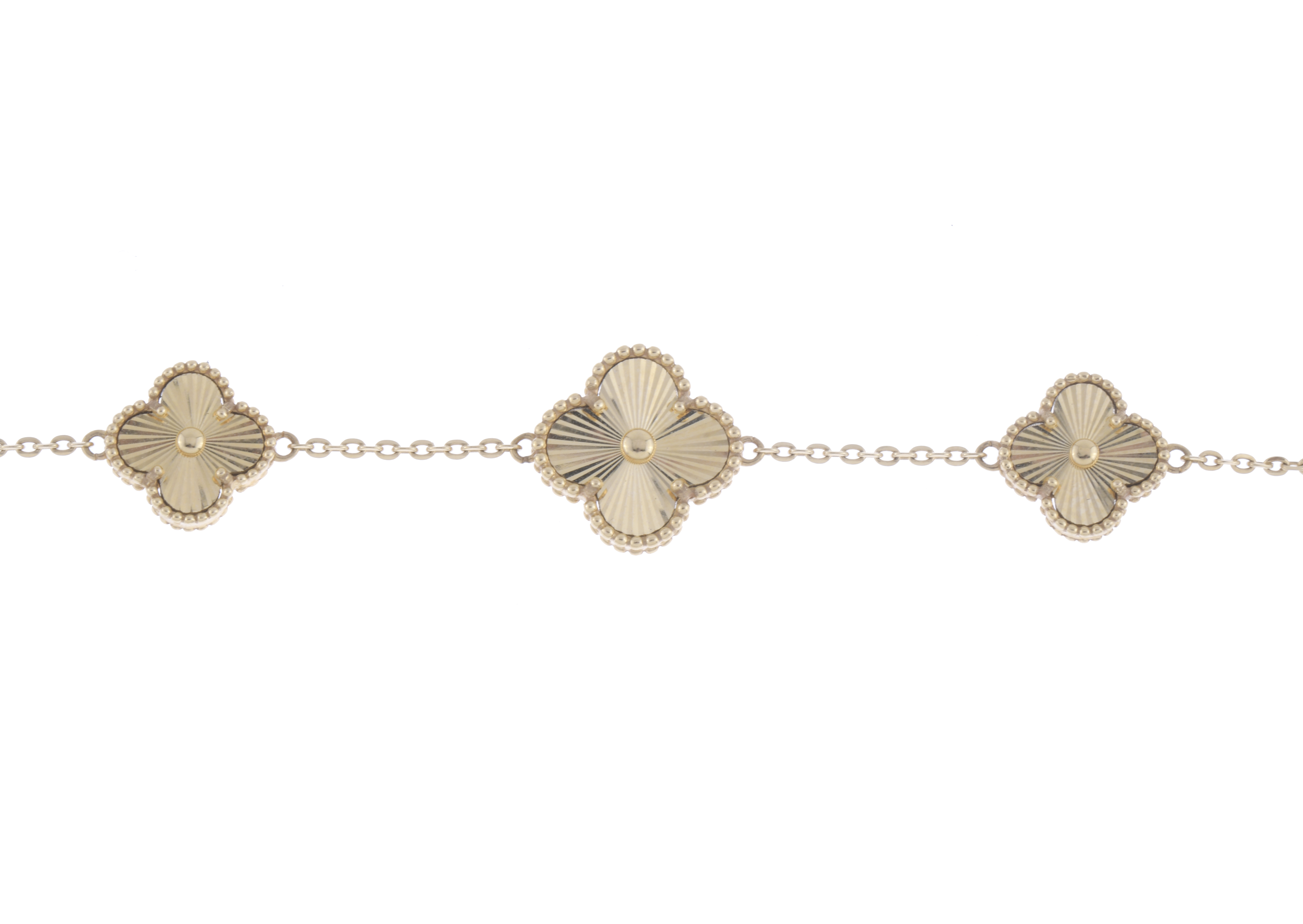 BRACELET WITH THREE CLOVERS, AFTER VAN CLEEF&#39;S ALHAMBRA MOD