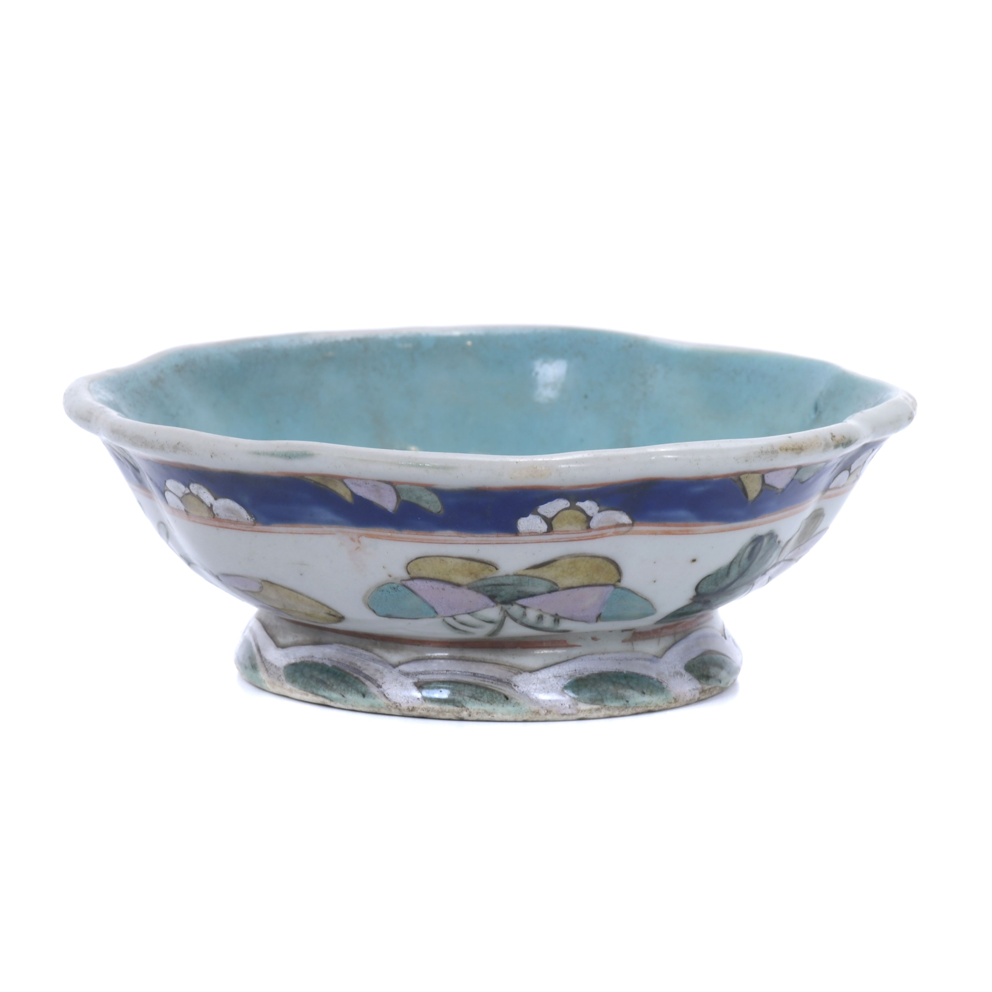 QING DYNASTY, GUANGXU PERIOD. GREEN FAMILY PORCELAIN BOWL.