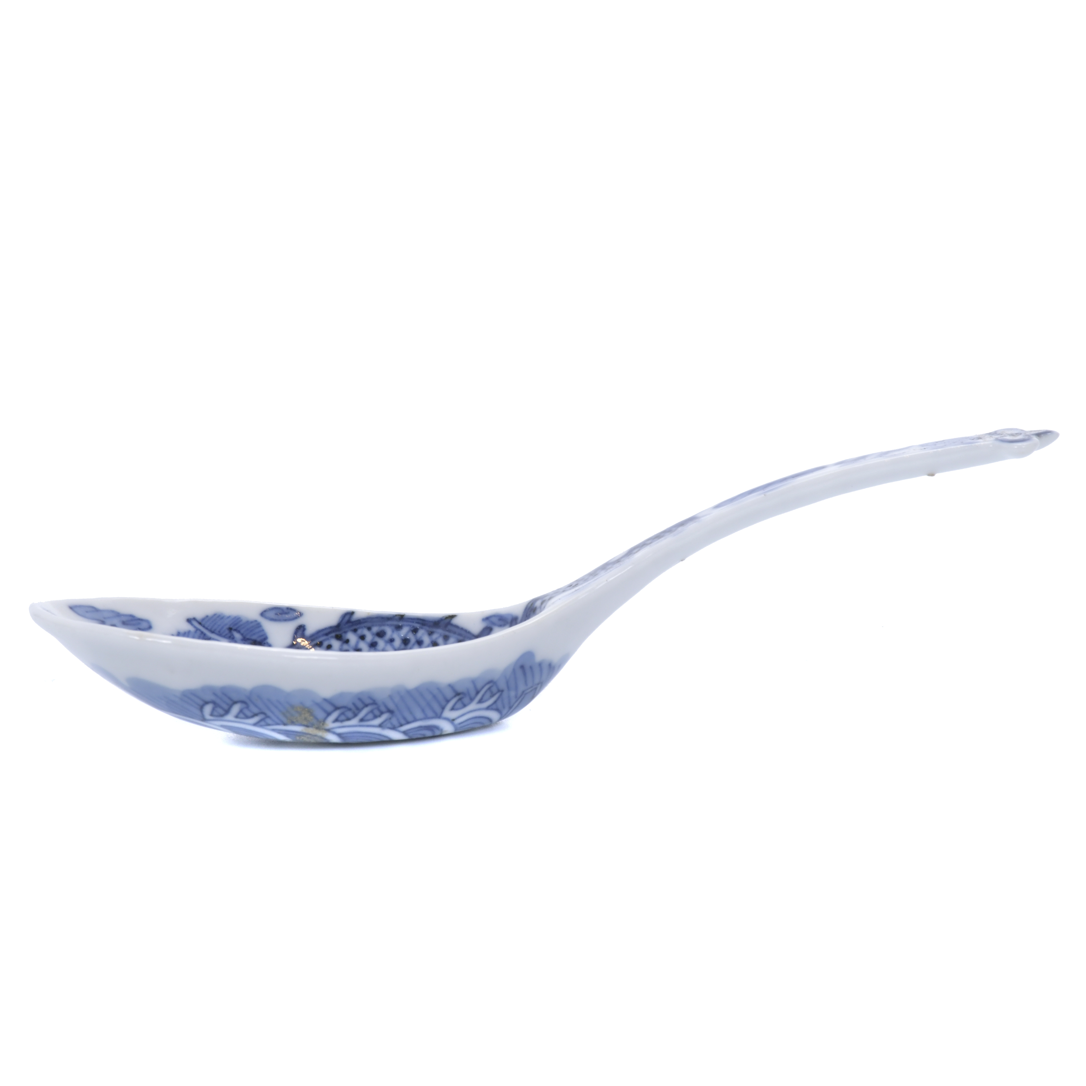 QING DYNASTY, GUANGXU PERIOD. SMALL SPOON IN BLUE AND WHITE