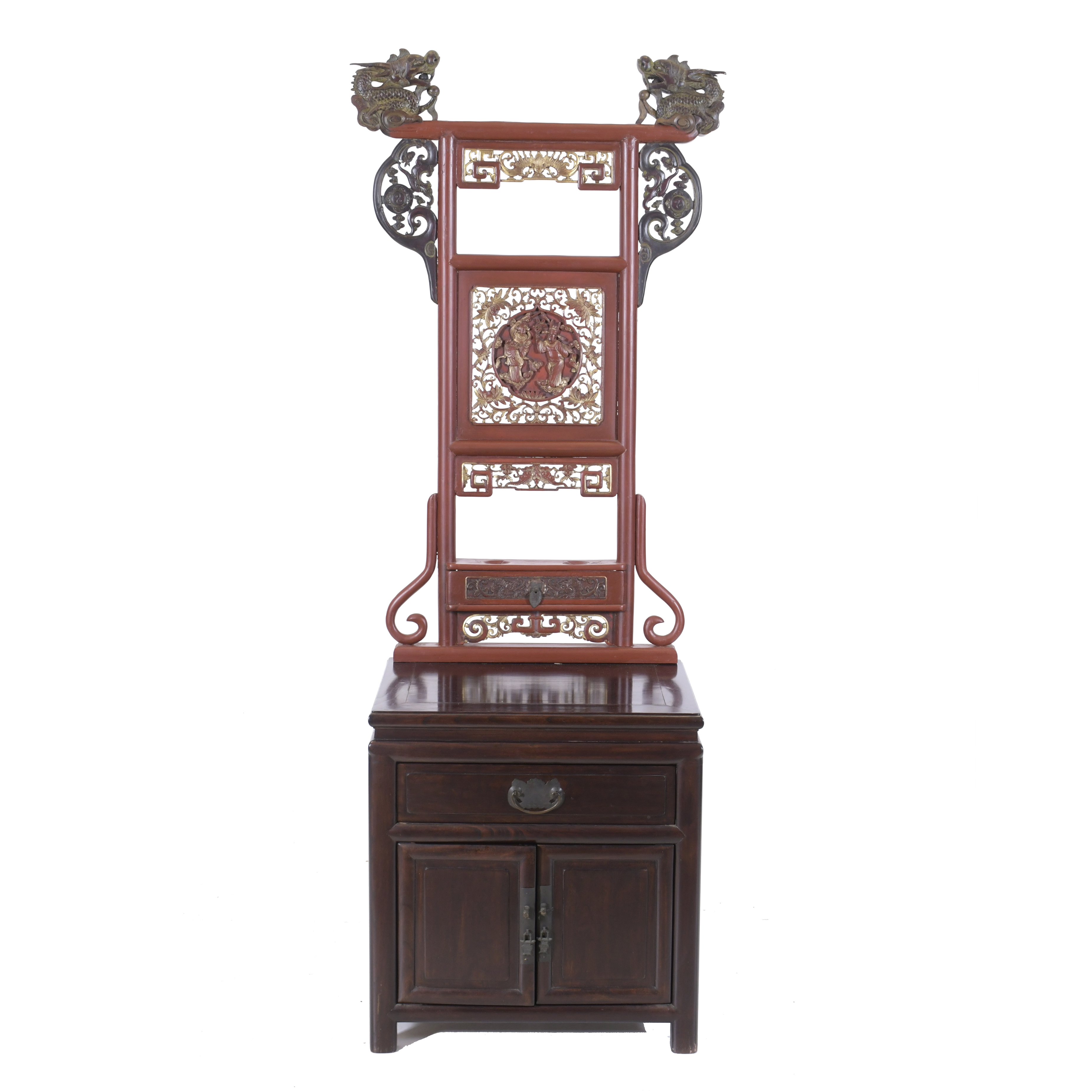 LATE QING DINASTY, 1850-1899. WASHBASIN STAND.