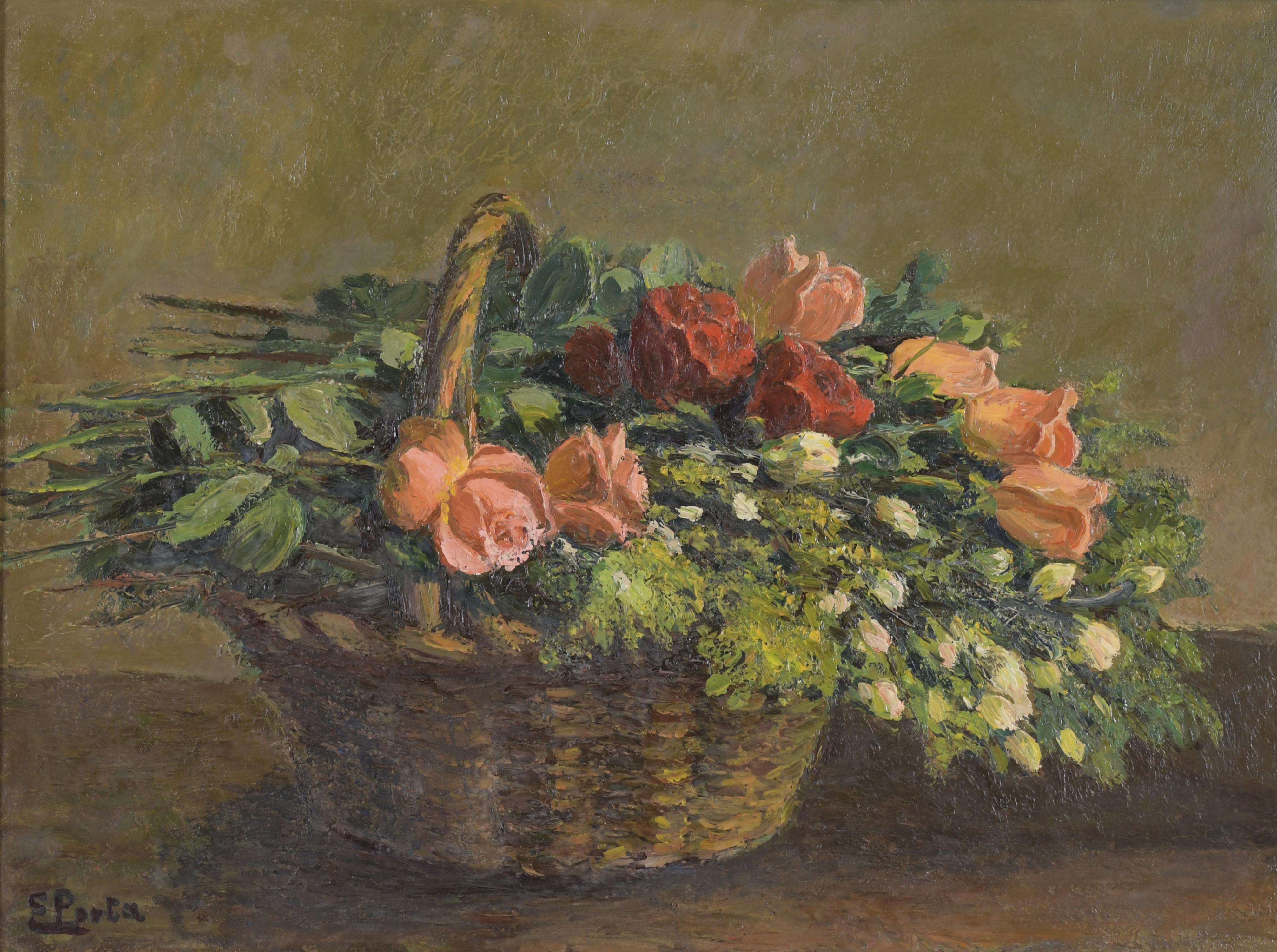 ENRIC PORTA (1901-1993). "BODEGÓN DE FLORES".