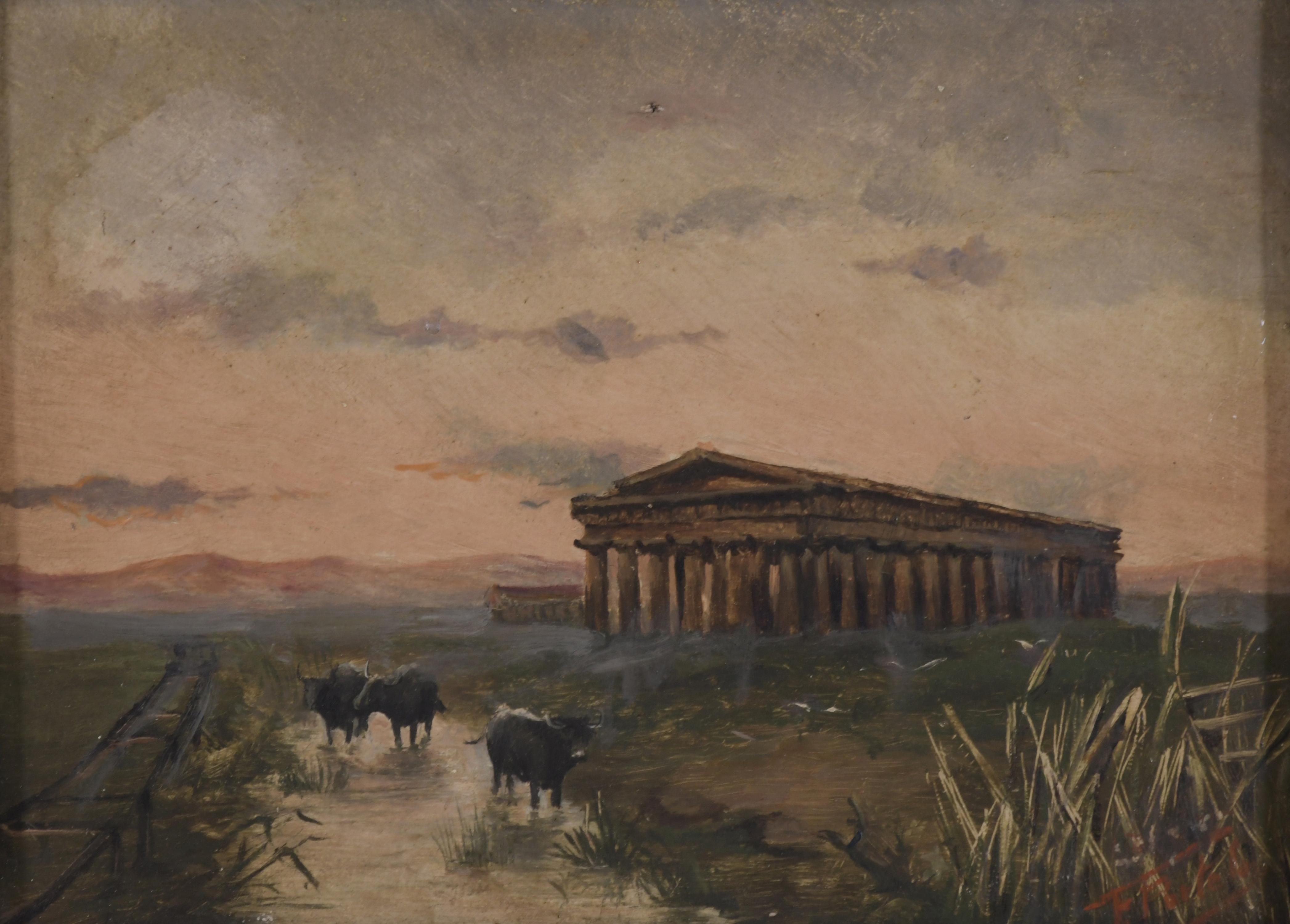 FRANCISCO PORTELA (1937).  "RUINS AND BULLS".