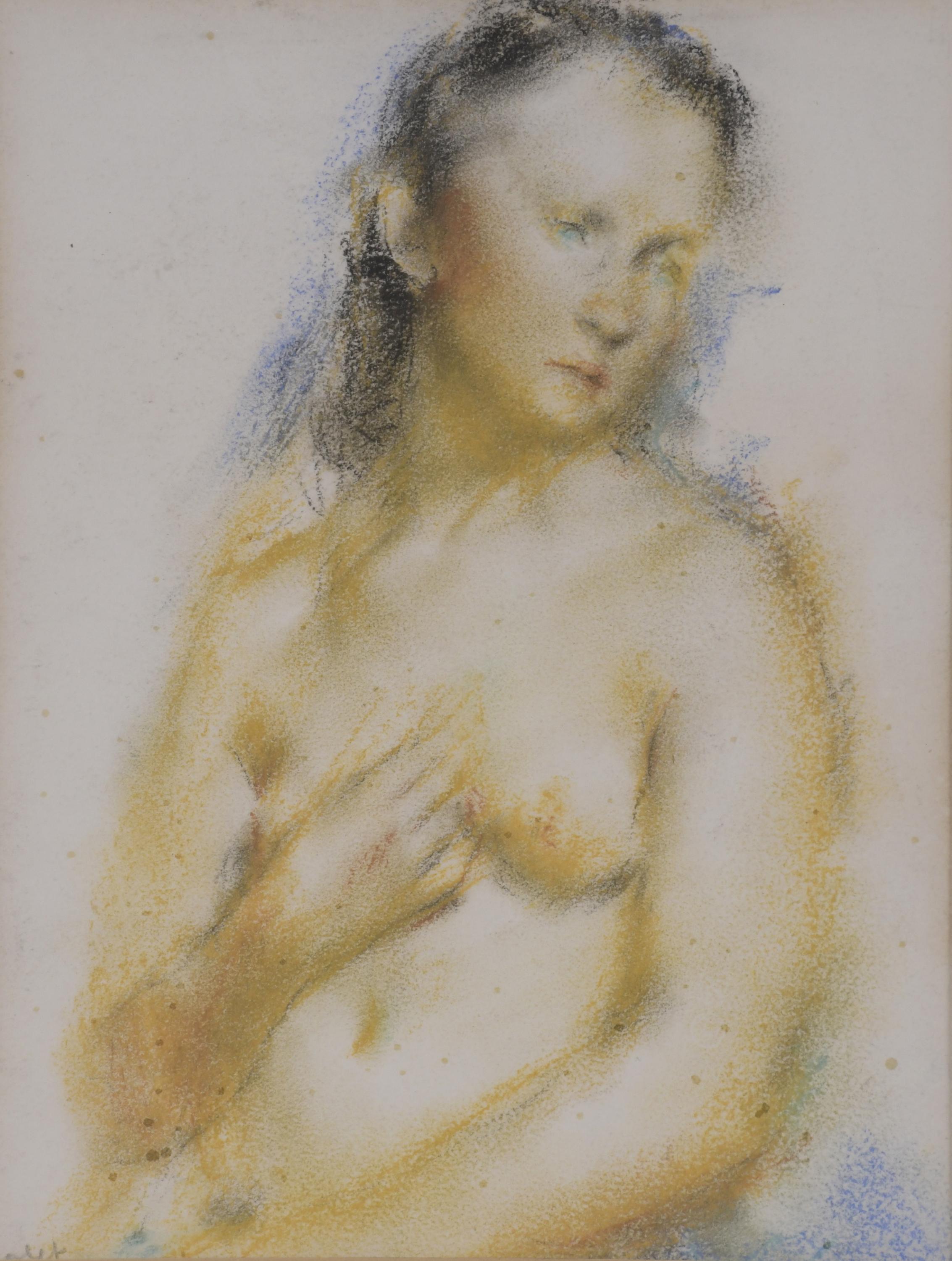 JOAN PALET (1911-1996). "RETRATO MUJER DESNUDA".