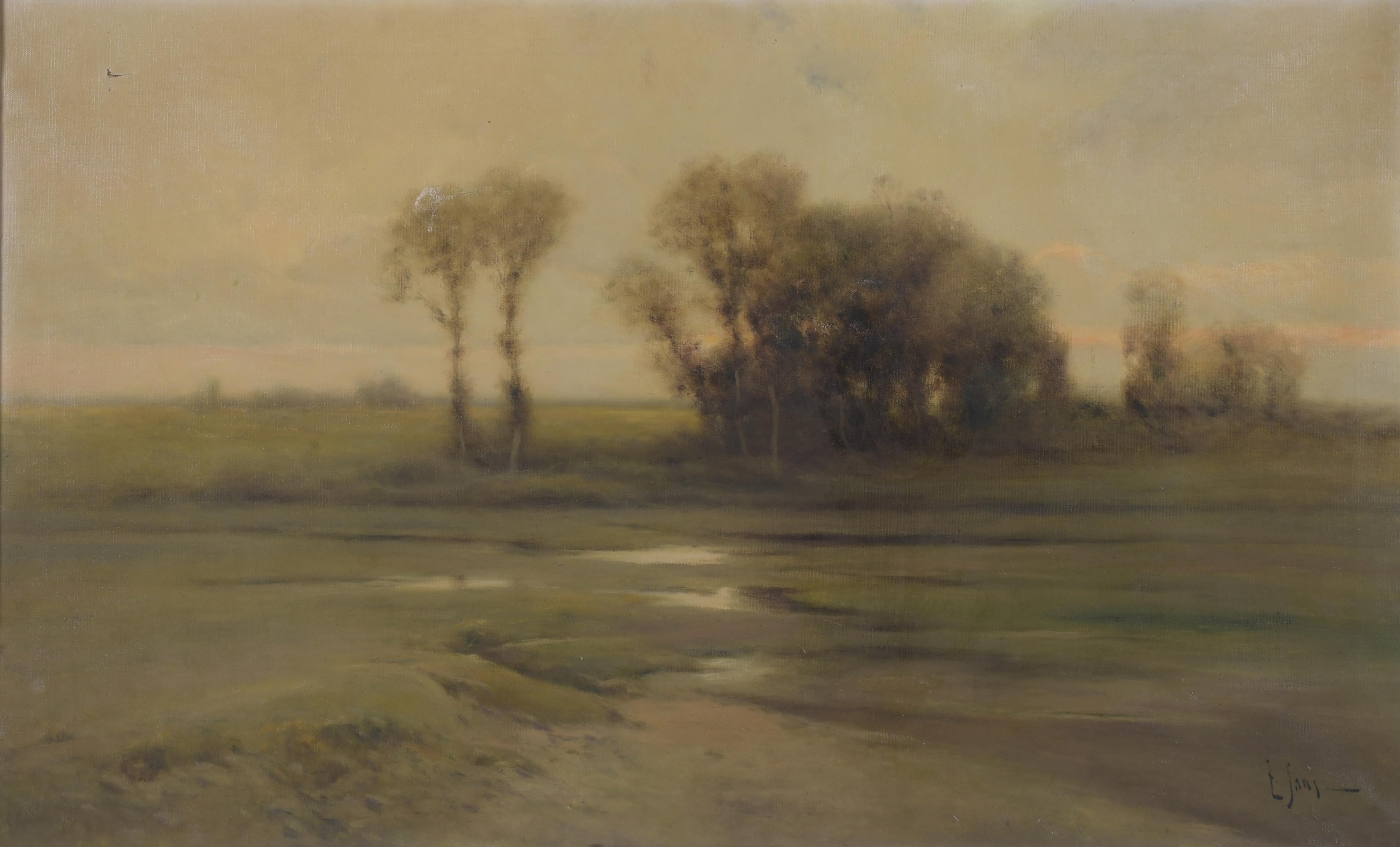 TOMAS SANS CORBELLA (1869-1911).  "PAISAJE".