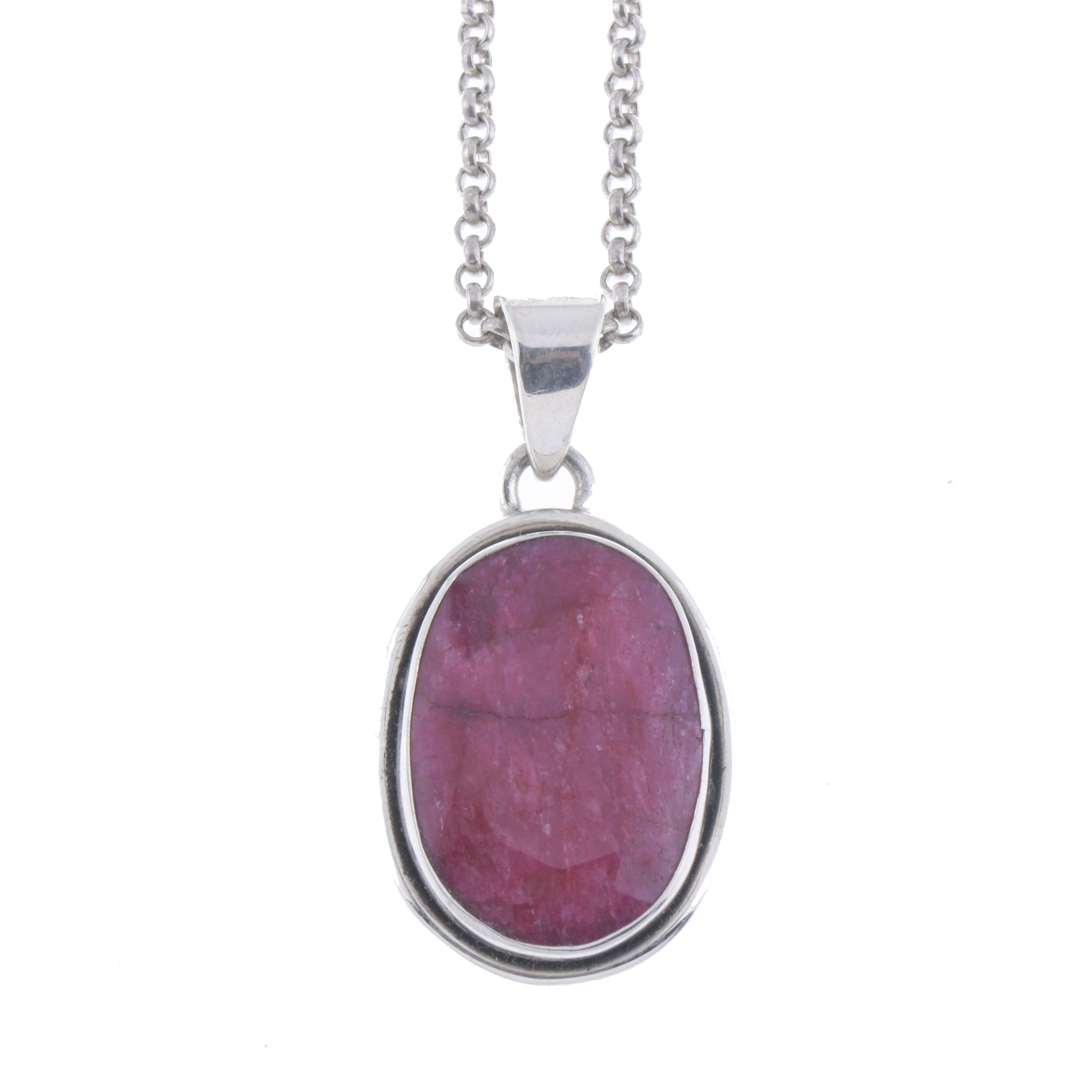 PENDANT WITH RUBY ROOT.