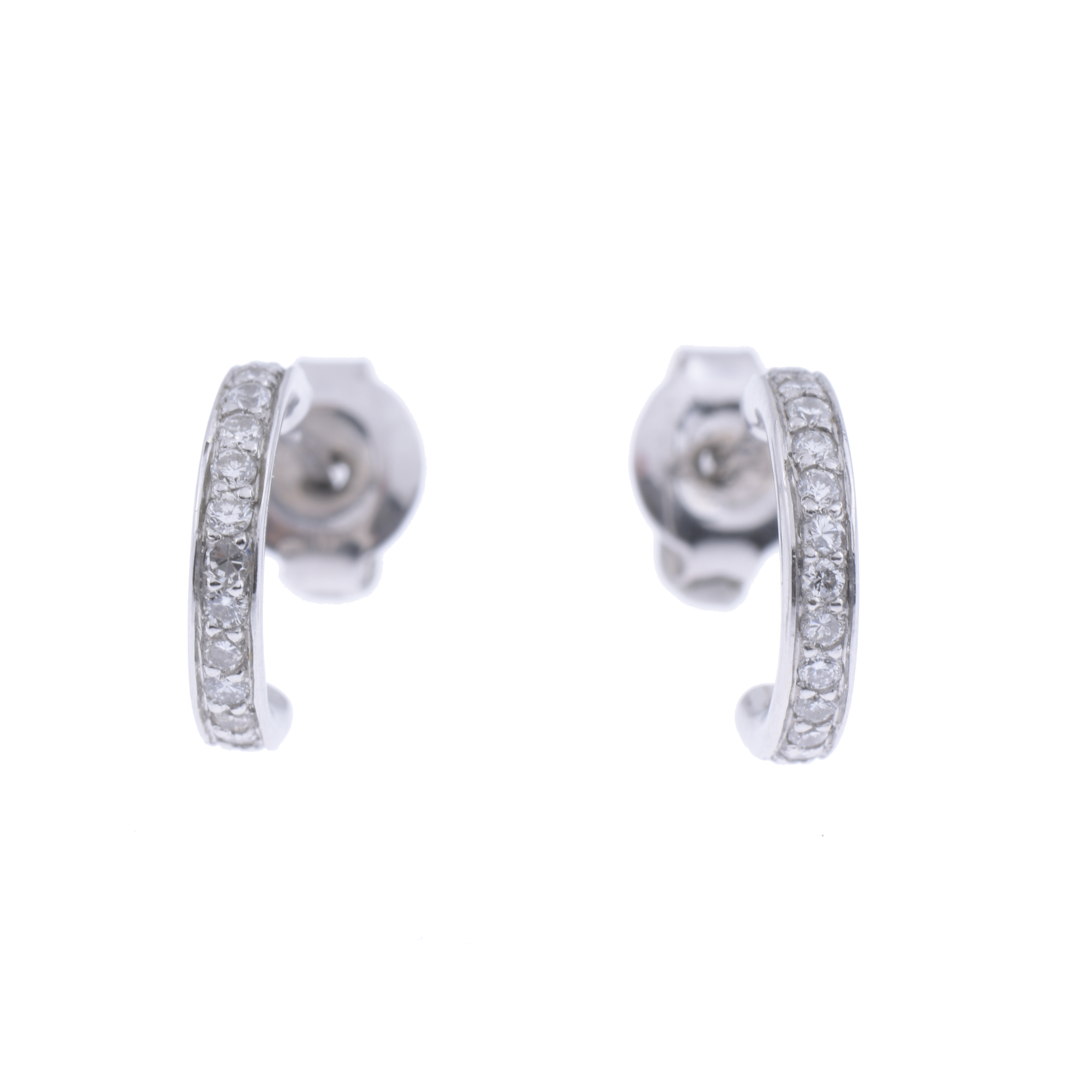 PENDIENTES PEQUEÑOS ARETES CON DIAMANTES.