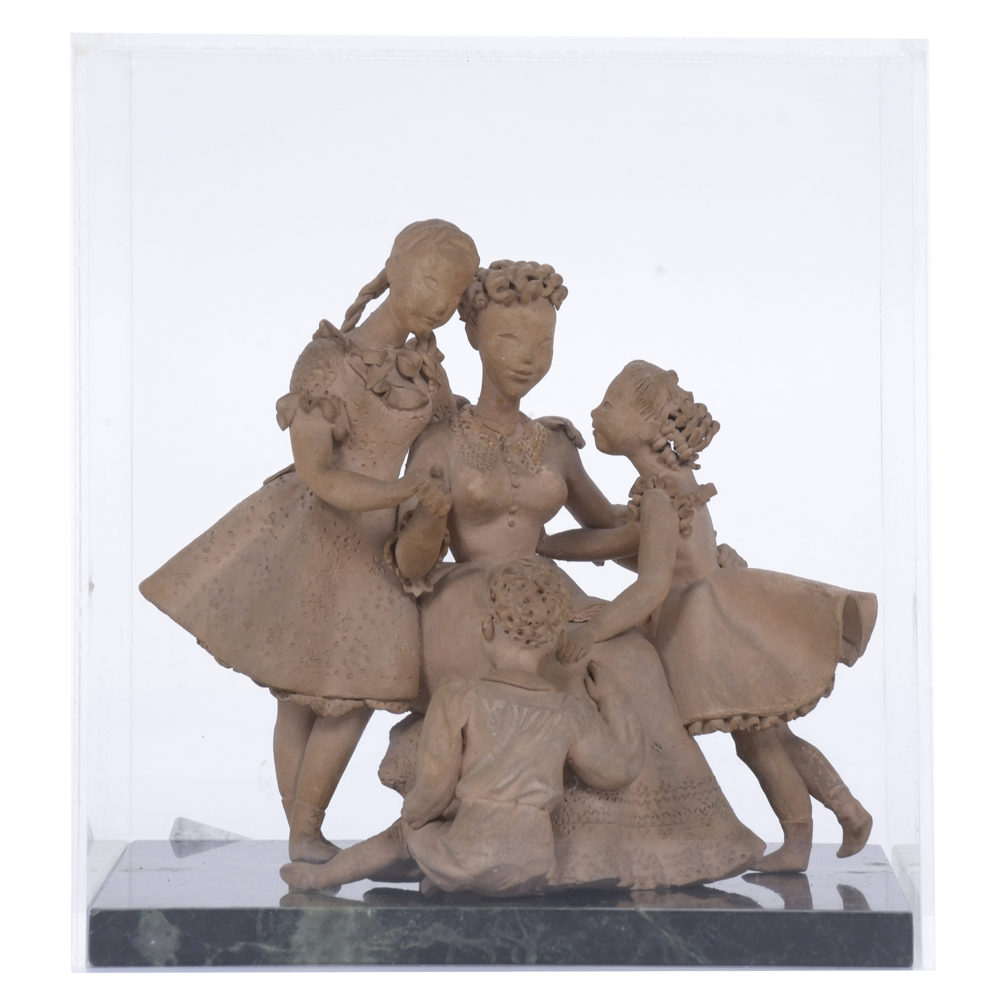 SPANISH SCHOOL, SECOND HALF  20TH CENTURY. FIGURAL GROUP WI