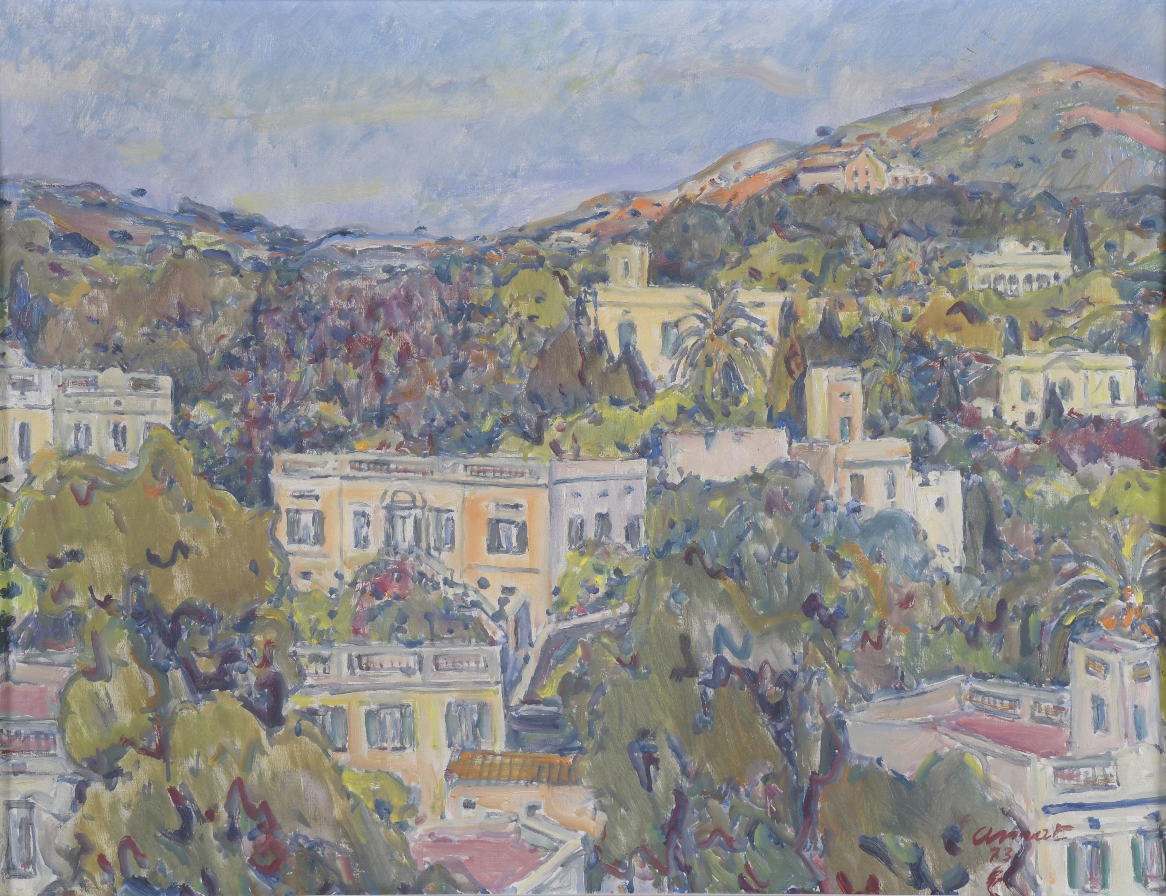 JOSEP AMAT PAGES (1901-1991). "PANORAMIC VIEW OF SANT GERVA